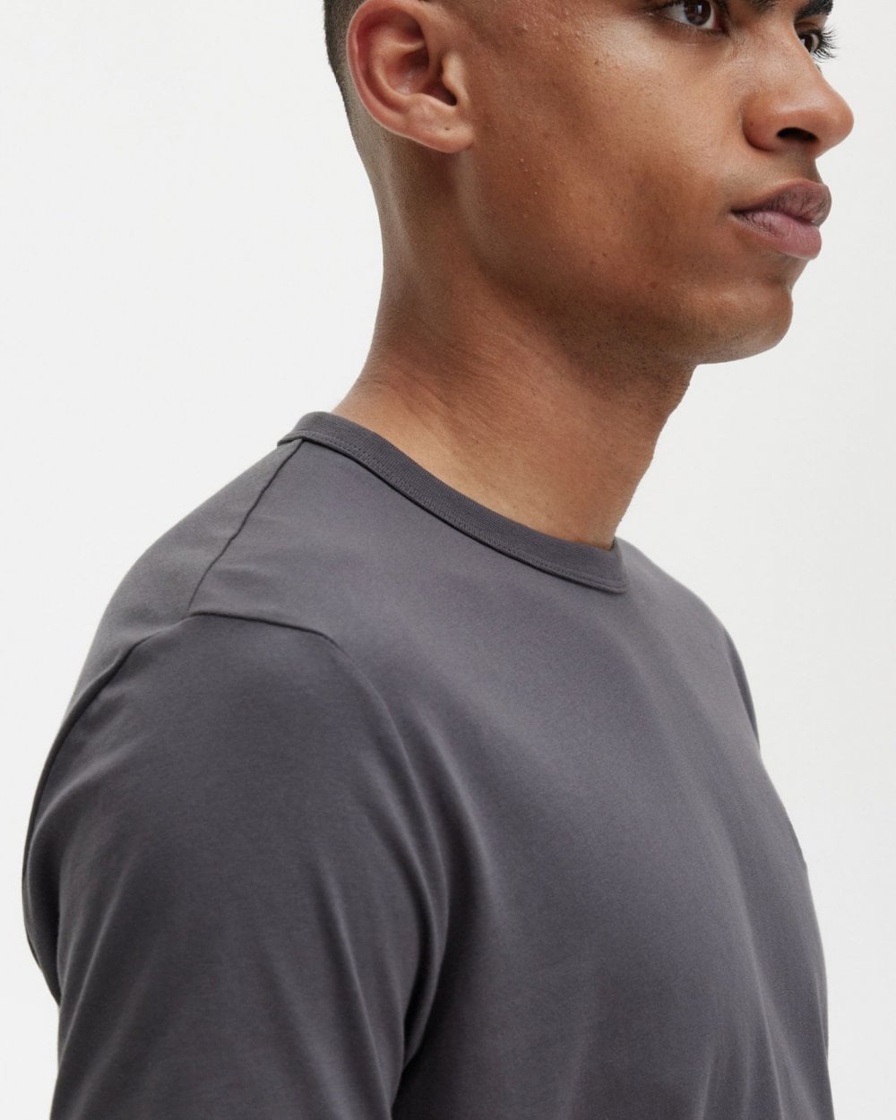 Fred Perry Mens Ringer T-Shirt - Gunmetal R50