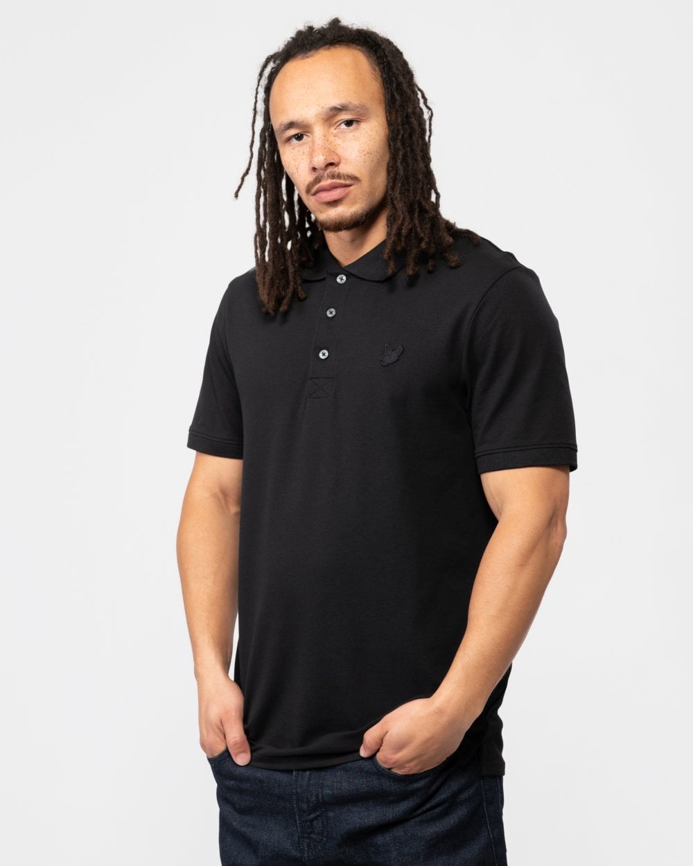Lyle & Scott Tonal Eagle Mens Polo Shirt