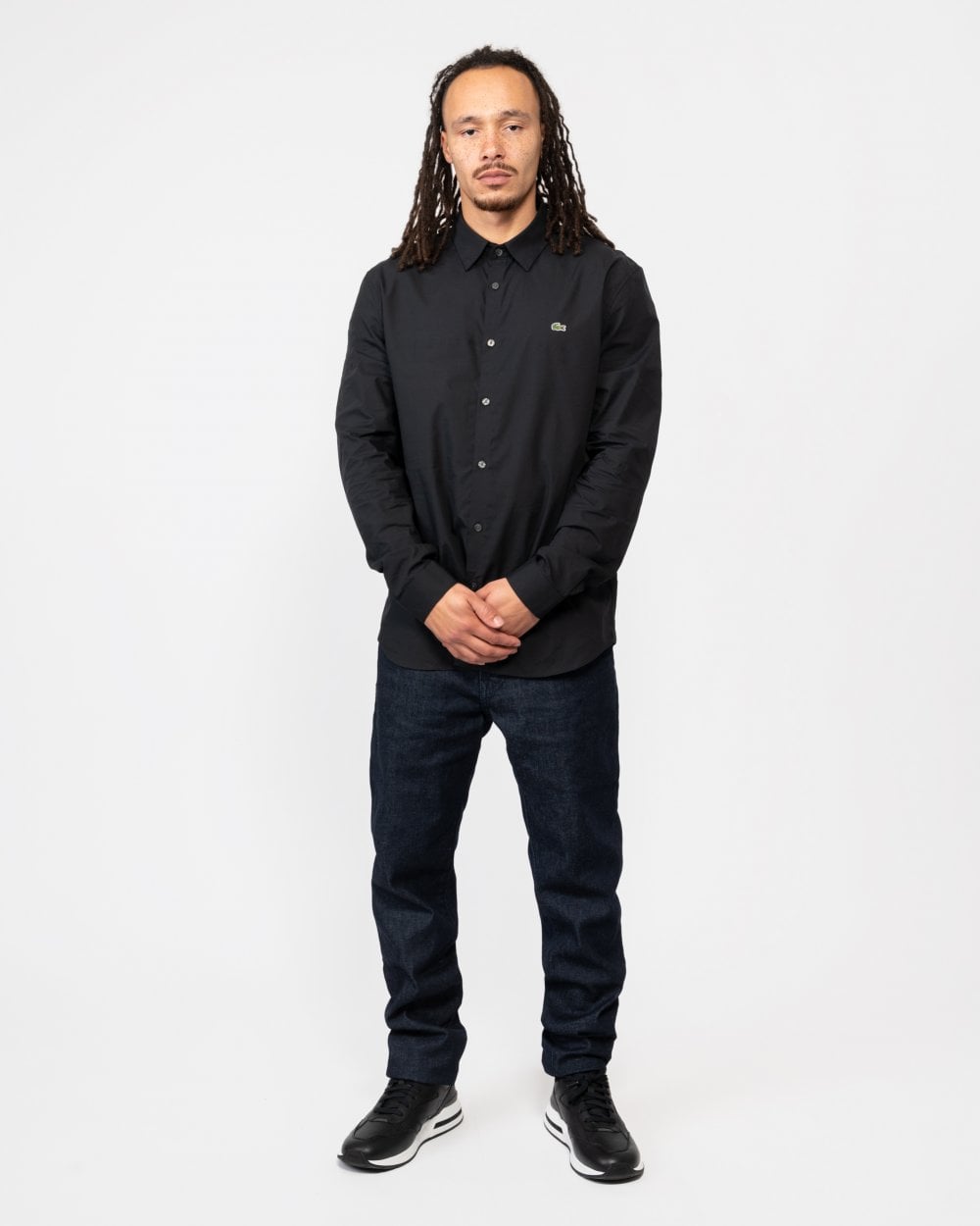 Lacoste Mens Long Sleeve City Shirt - Black 031