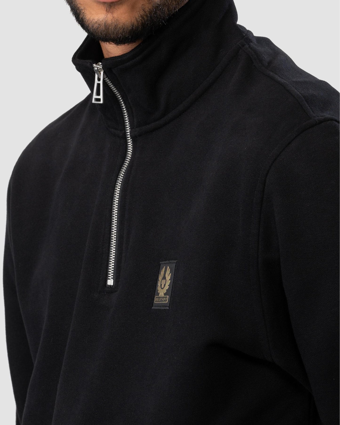 Belstaff Quarter Zip Sweatshirt - Black