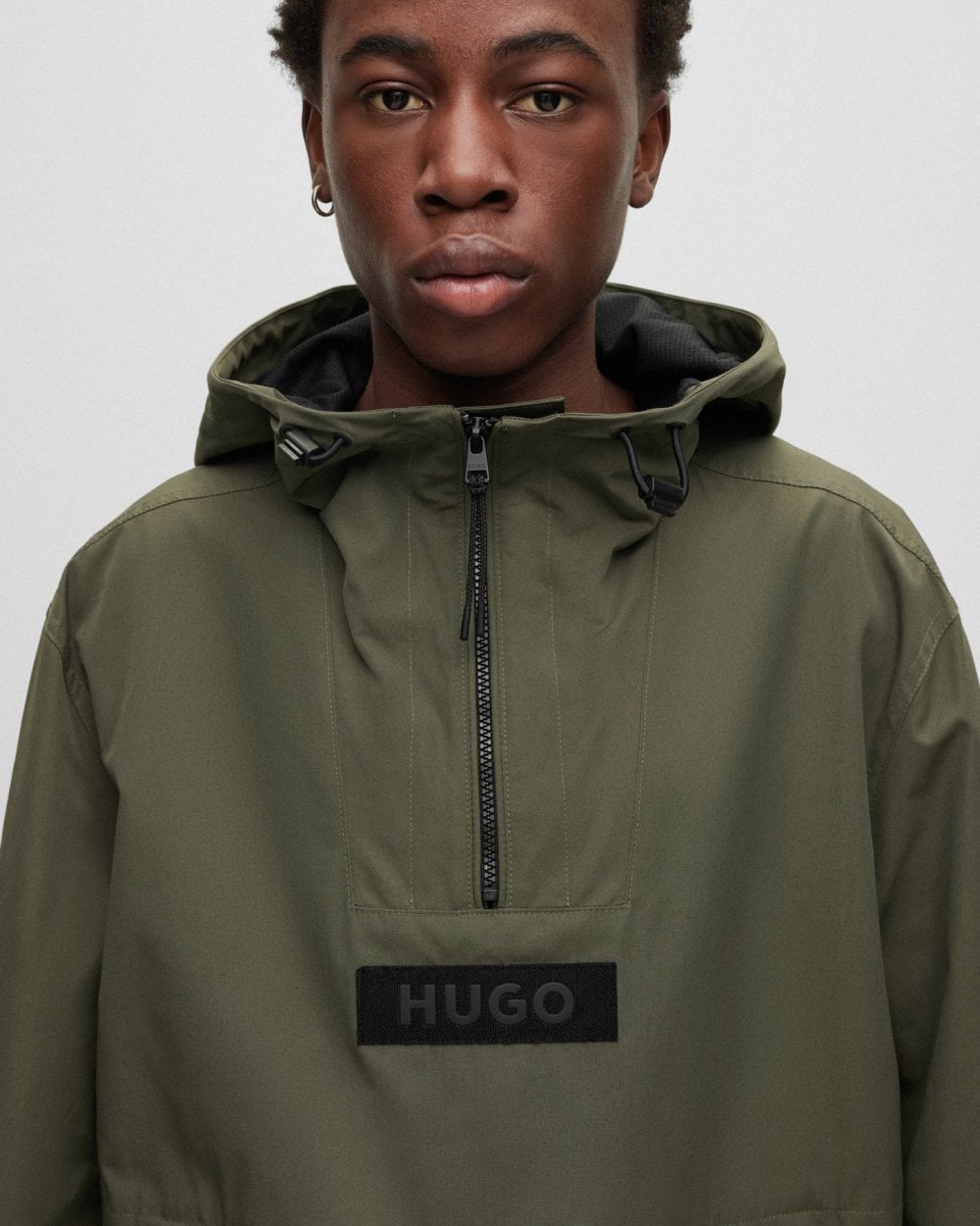 HUGO Breaker2321 Mens Water Repellent Hooded Jacket