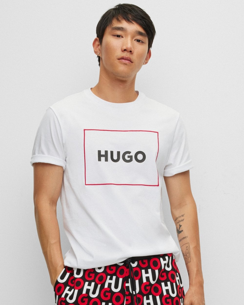 HUGO Dumex Box Logo Mens T-Shirt