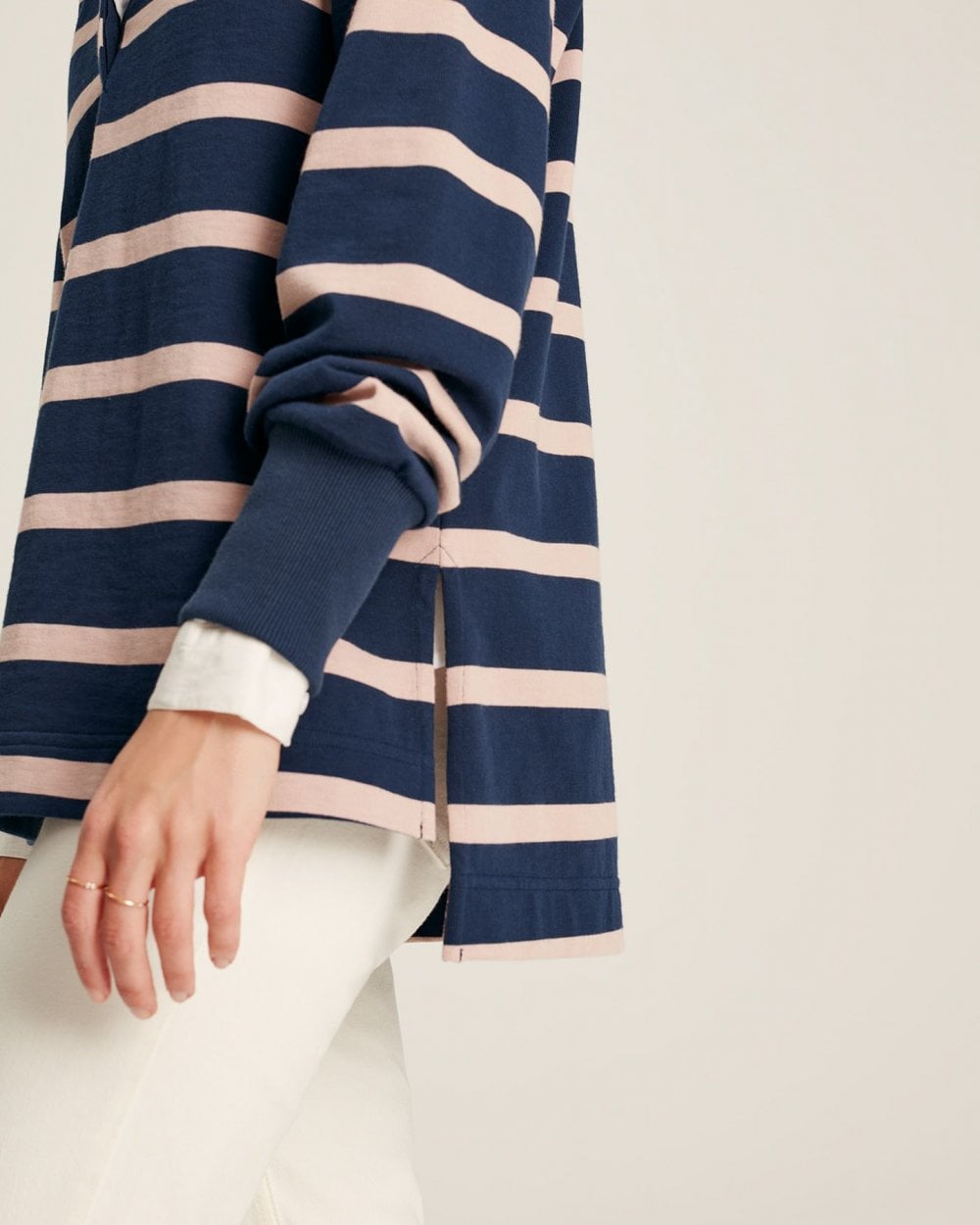 Joules Sammie Womens Striped Rugby Shirt 222468