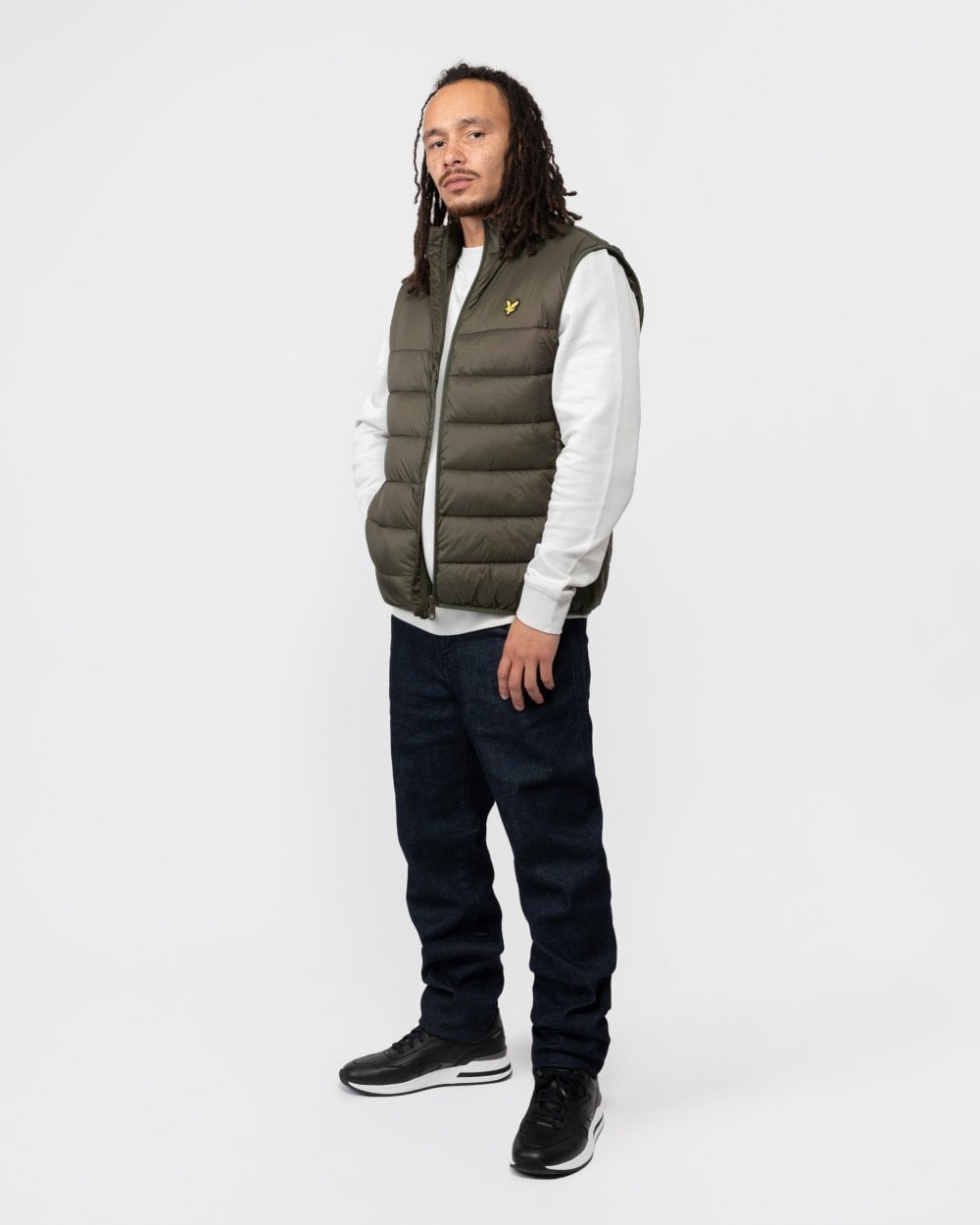 Lyle & Scott Mens Wadded Gilet - W485 Olive