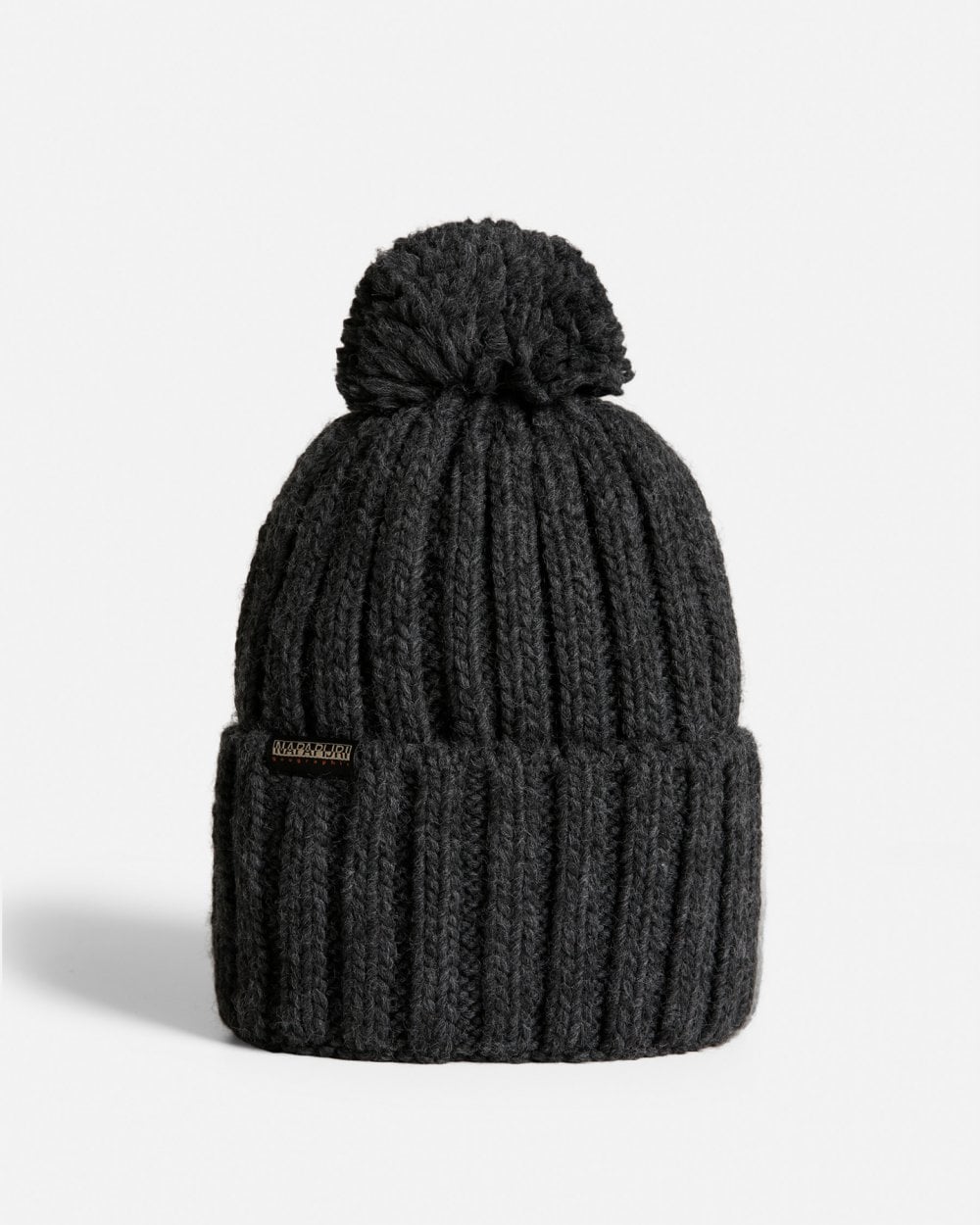 Napapijri Semiury 5 Bobble Hat - Dark Grey Melange 197