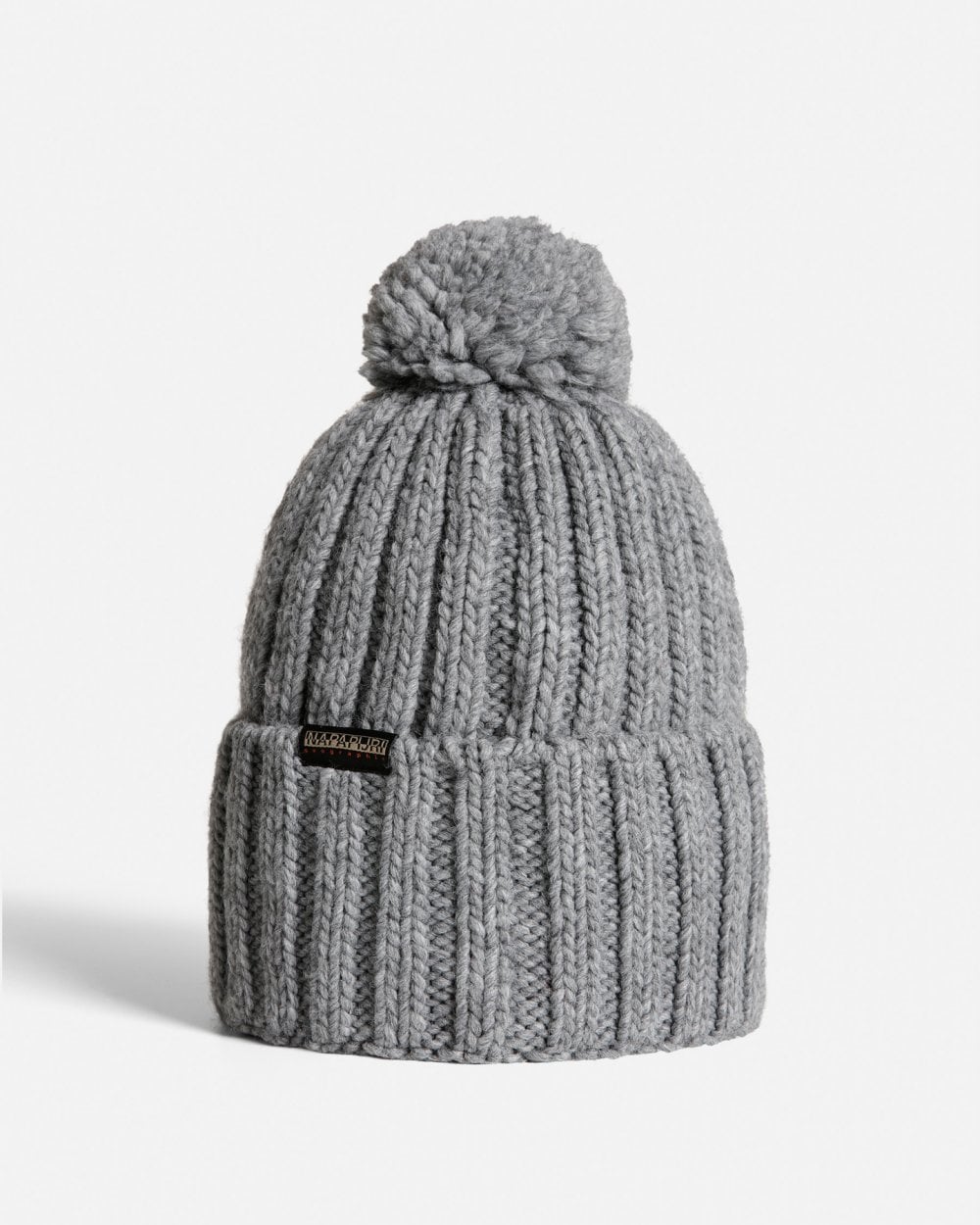 Napapijri Semiury 5 Bobble Hat - Medium Grey Melange 160