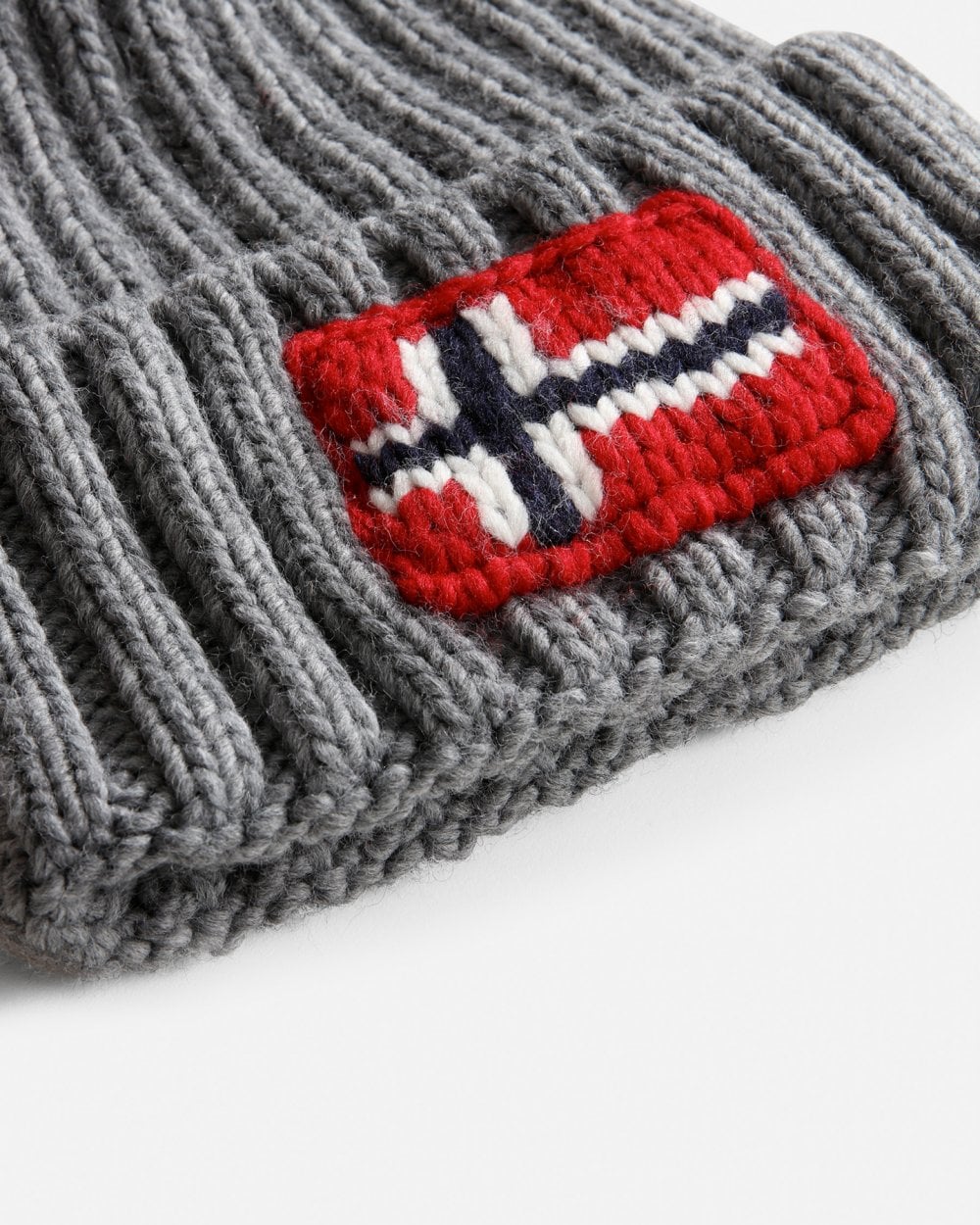 Napapijri Semiury 5 Bobble Hat - Medium Grey Melange 160