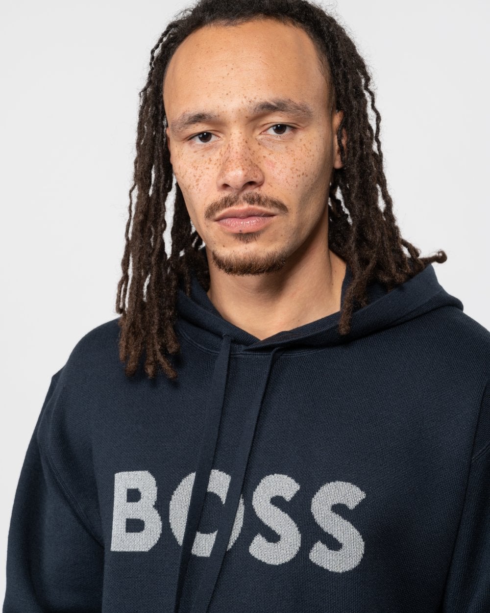 BOSS Orange Kallivan Mens Knit Hoodie