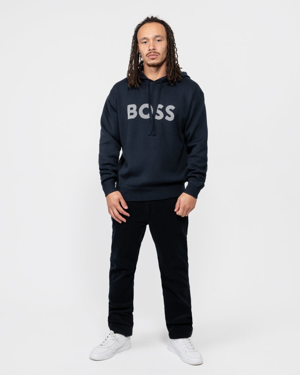 BOSS Orange Kallivan Mens Knit Hoodie