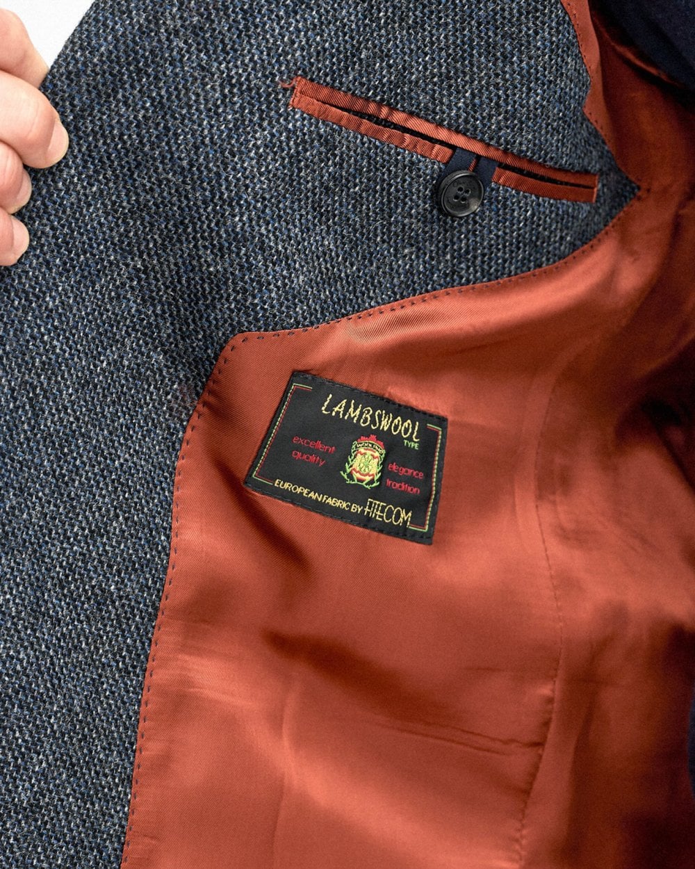 Oliver Sweeney Galadoo Mens Blazer - Navy Basketweave