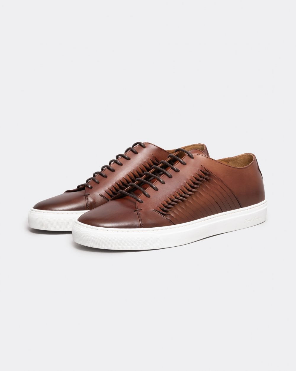 Oliver Sweeney Mozzalago Mens Antiqued Calf Leather Cupsole Trainers