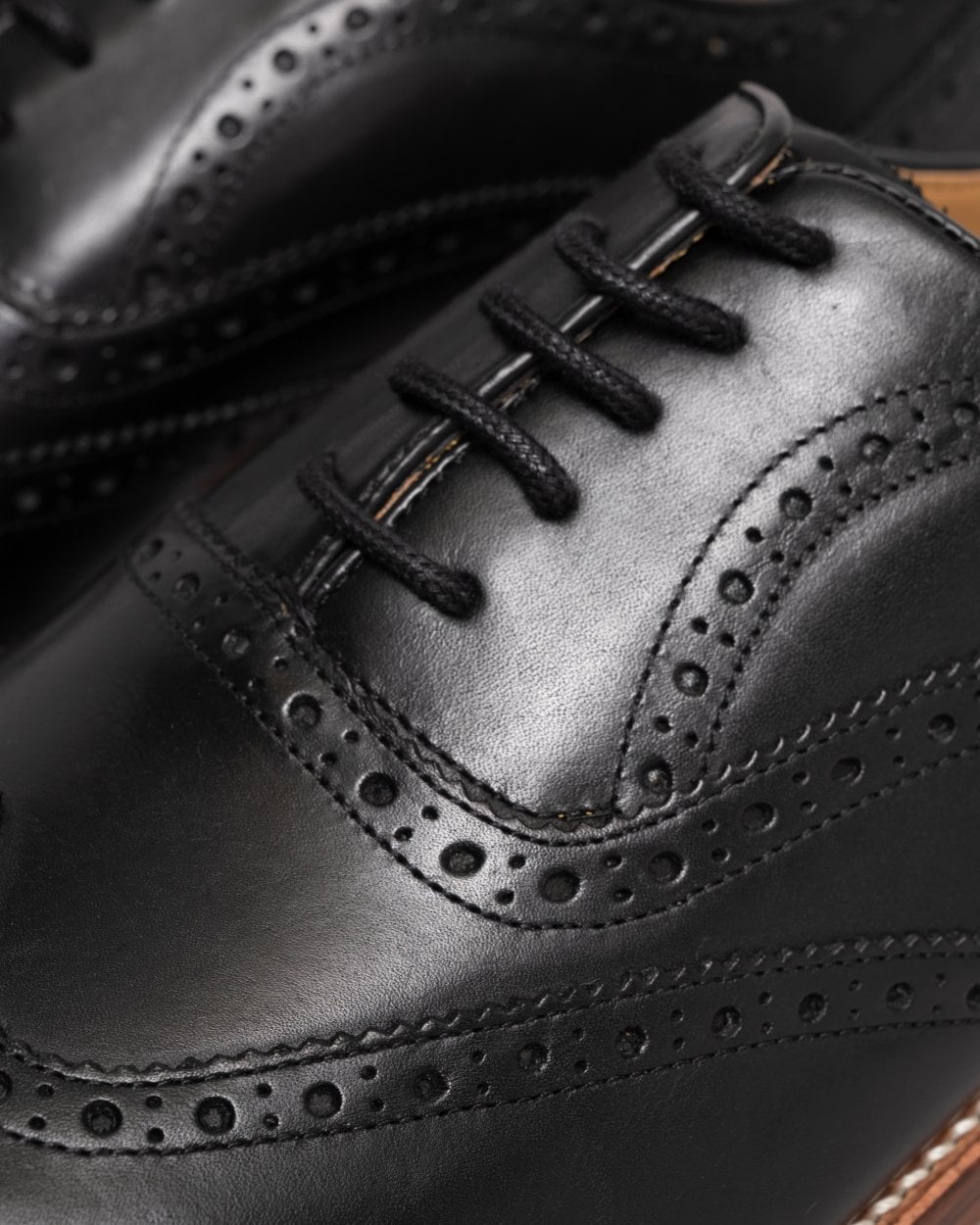 Oliver Sweeney Aldeburgh Mens Leather Brogue - Black