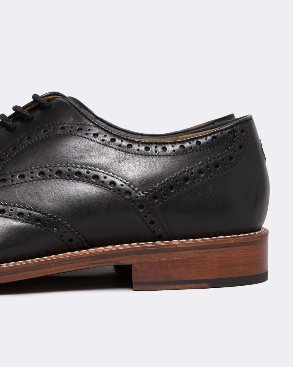 Oliver Sweeney Aldeburgh Mens Leather Brogue - Black
