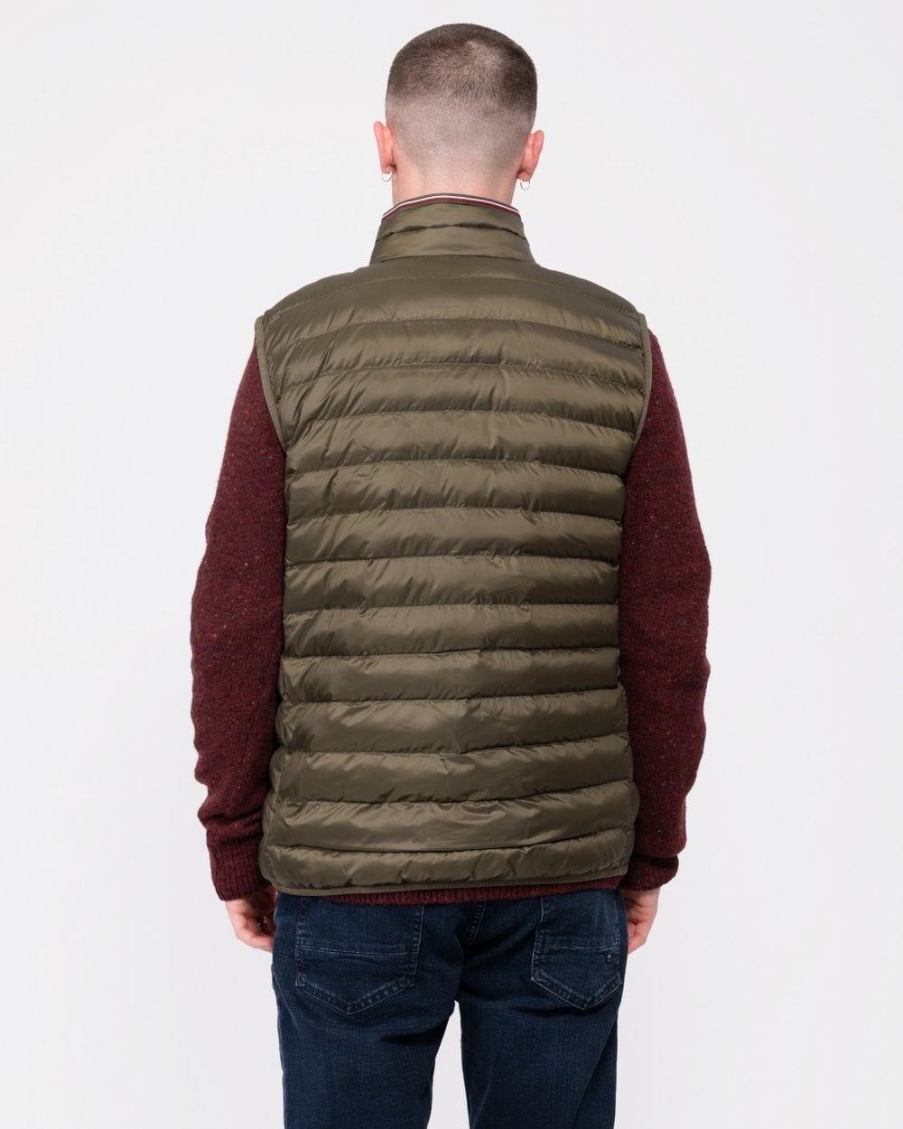 Tommy Hilfiger Core Packable Mens Circular Gilet - Army Green