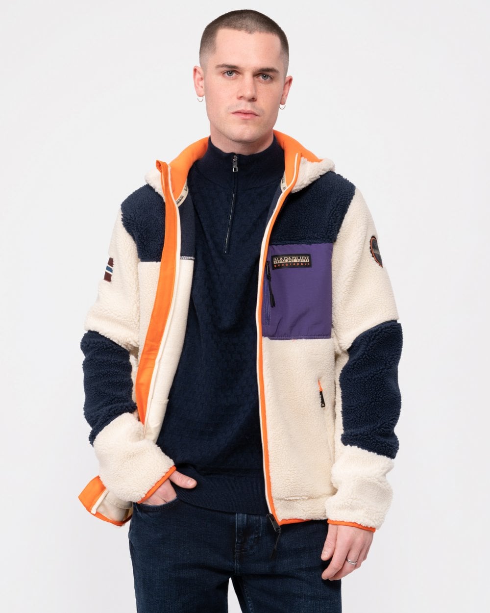 Napapijri Yupik Mens Zip Through Hoodie