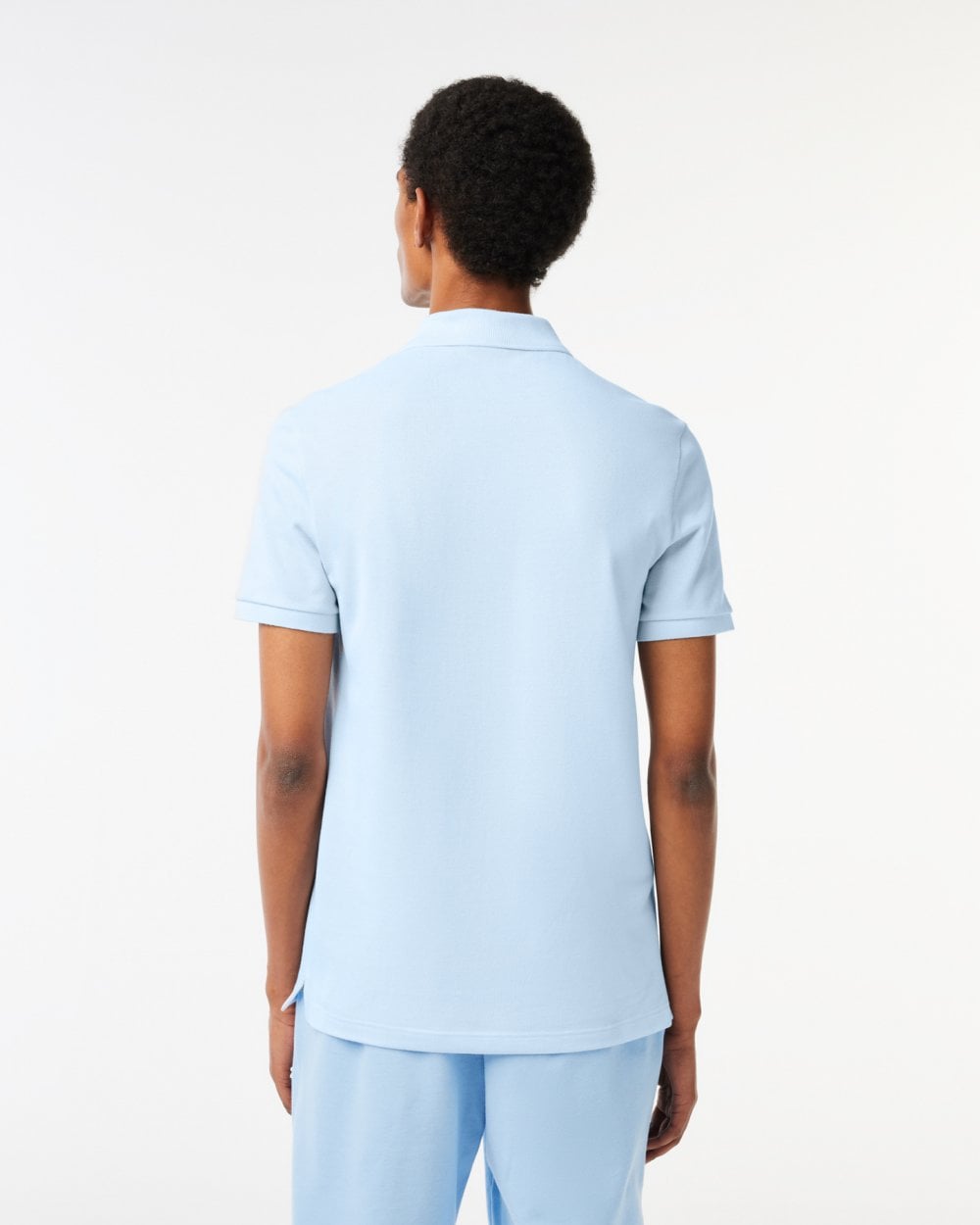 Lacoste Mens Original L.12.12 Slim Fit Petit Piqué Cotton Polo Shirt - Light Blue t01