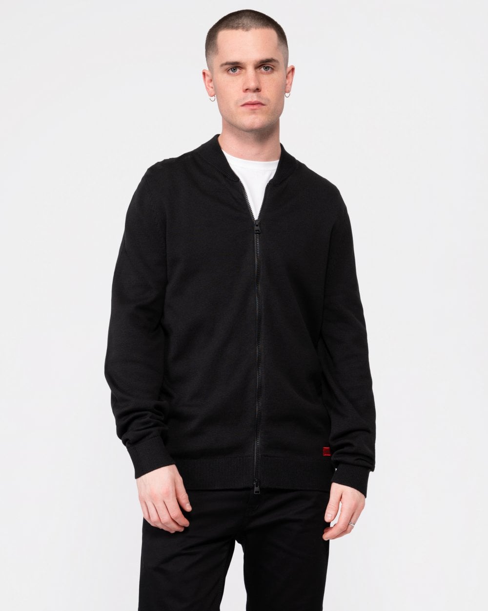 HUGO HUGO San Jaque-C Mens Double Zip Cardigan