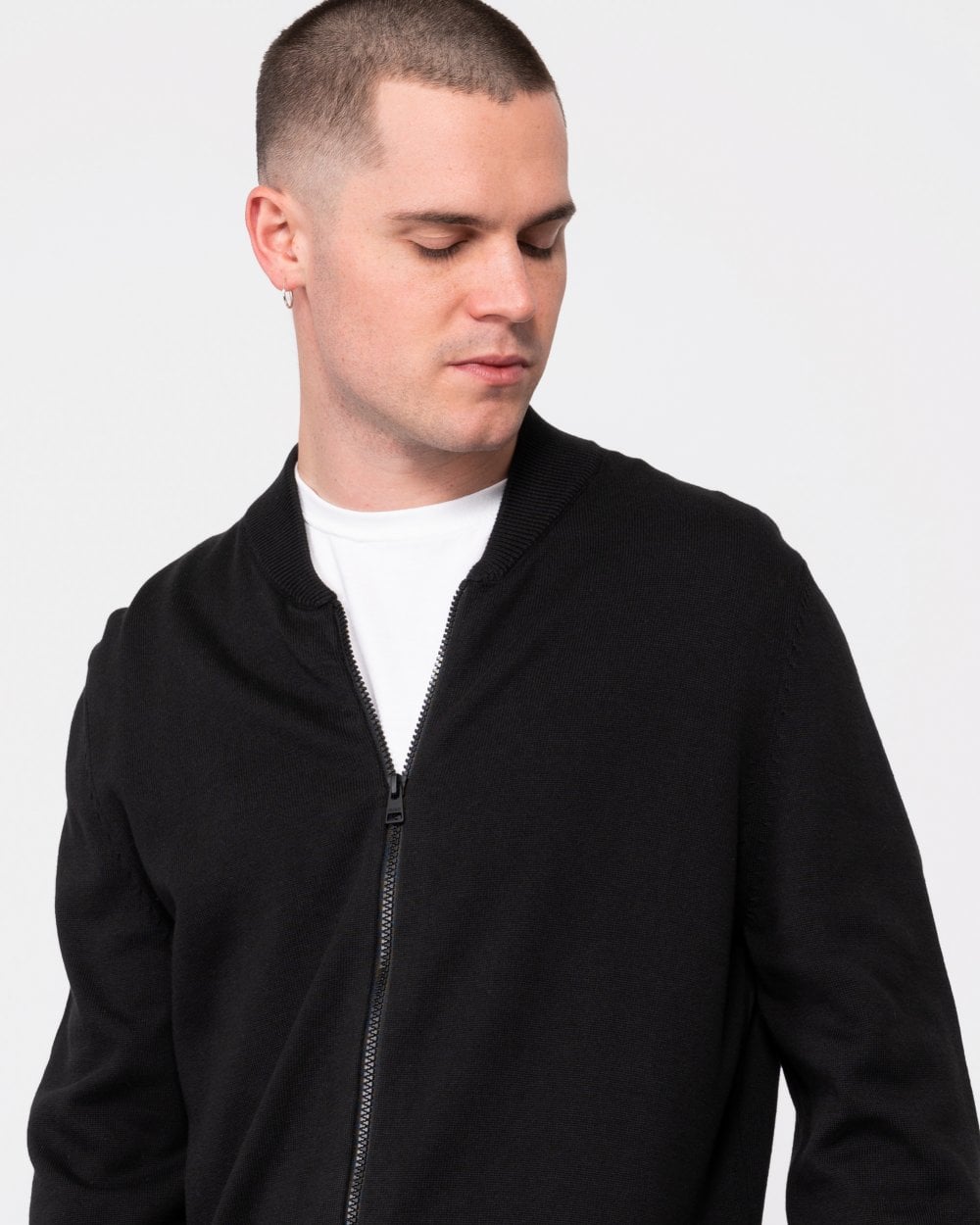 HUGO HUGO San Jaque-C Mens Double Zip Cardigan