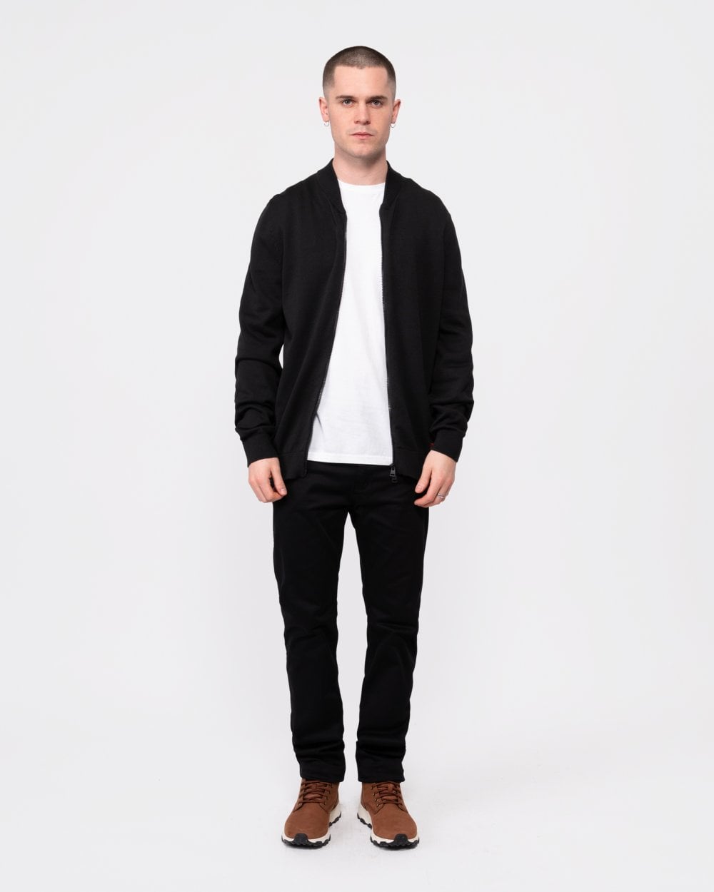 HUGO HUGO San Jaque-C Mens Double Zip Cardigan