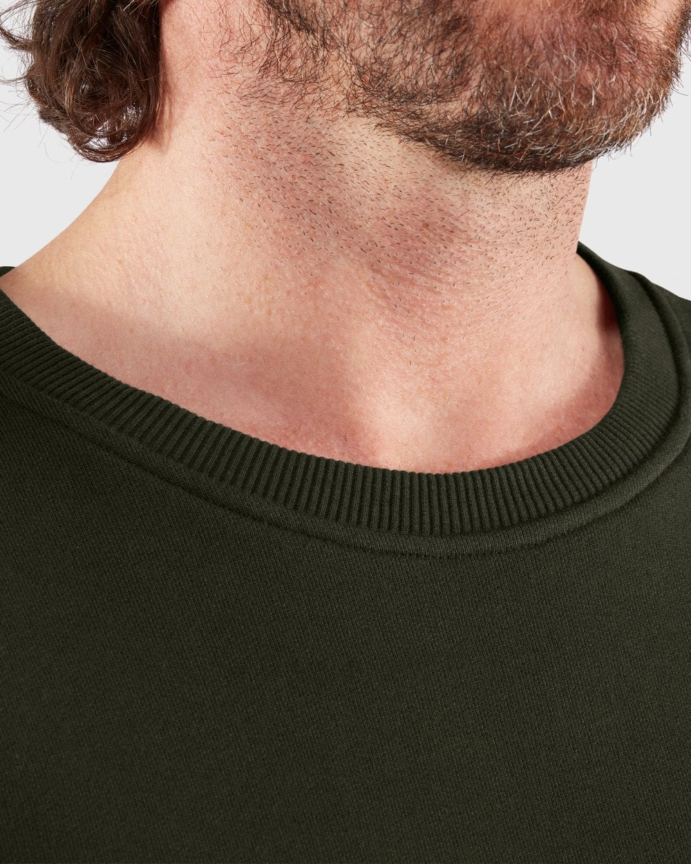 Fjallraven Logo Mens Sweatshirt - Deep Forest 662