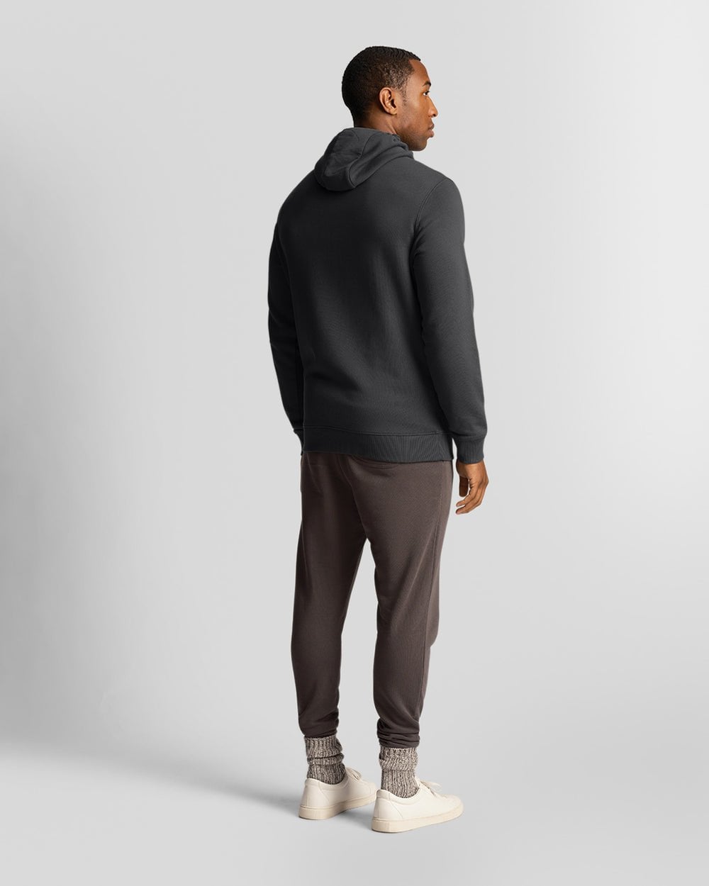 Lyle & Scott Mens Pullover Hoodie - W635 Gunmetal