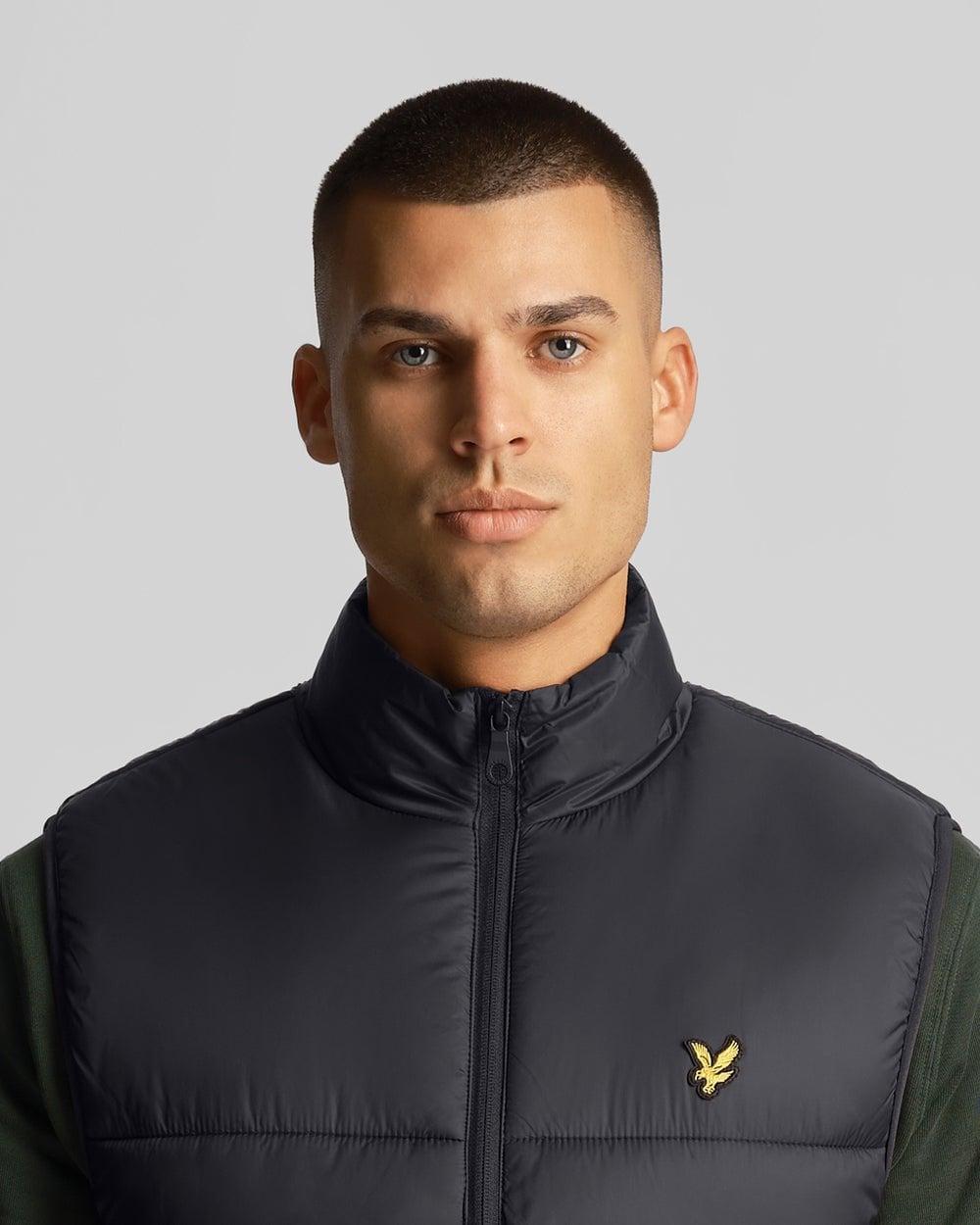 Lyle & Scott Mens Wadded Gilet - Z865 Jet Black
