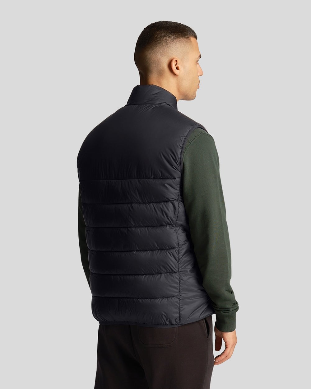Lyle & Scott Mens Wadded Gilet - Z865 Jet Black
