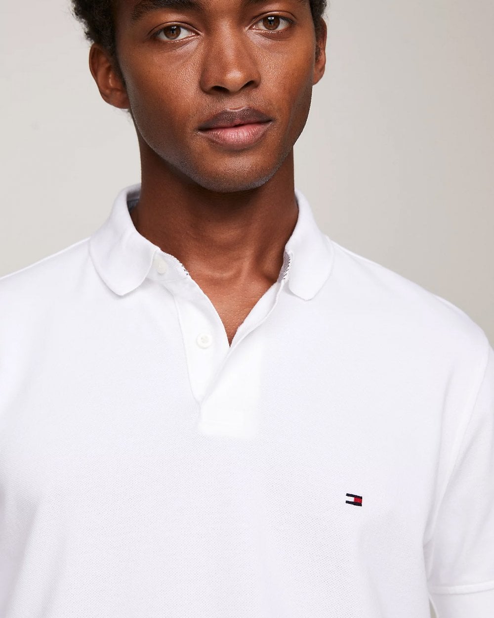 Tommy Hilfiger 1985 Regular Fit Mens Polo - White