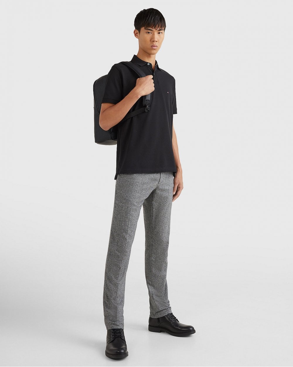 Tommy Hilfiger 1985 Regular Fit Mens Polo - Black