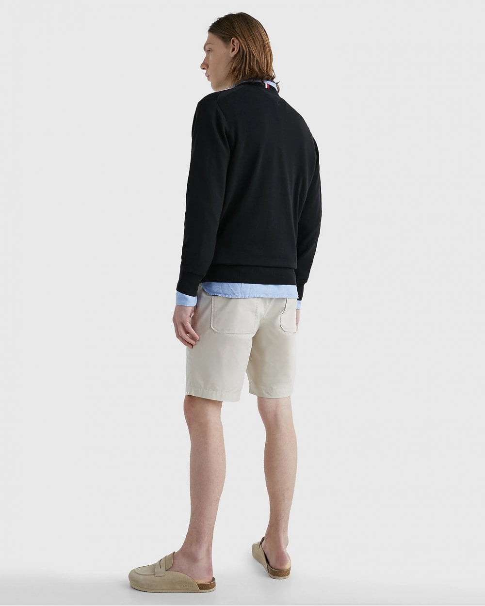 Tommy Hilfiger 1985 V-Neck Mens Sweatshirt - Black
