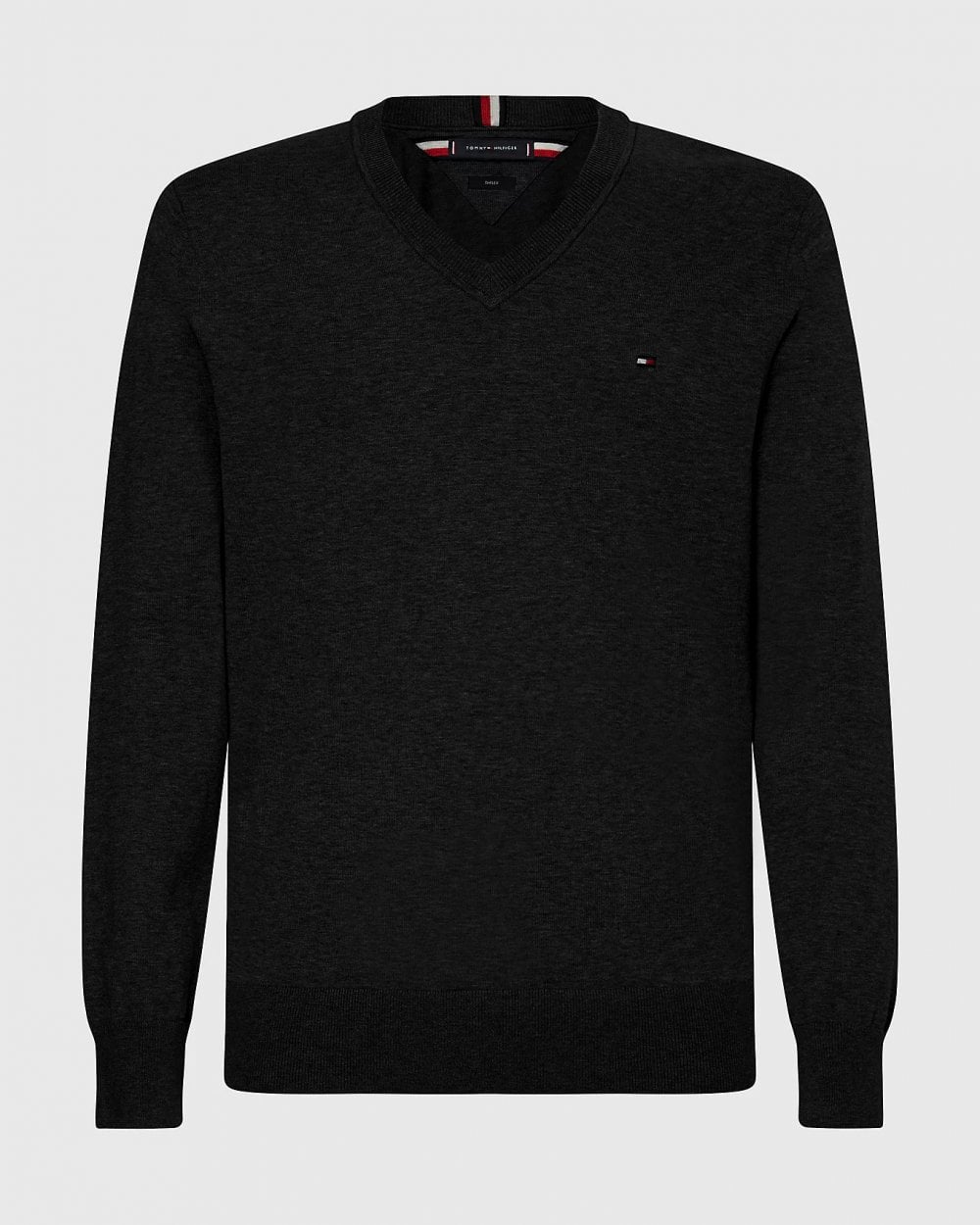Tommy Hilfiger 1985 V-Neck Mens Sweatshirt - Black