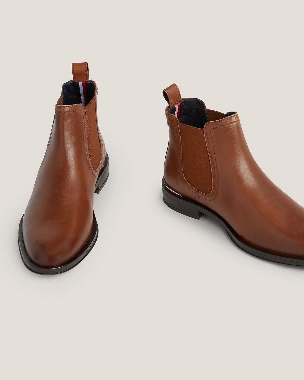 Tommy Hilfiger Core RWB Hilfiger Mens Leather Chelsea Boots
