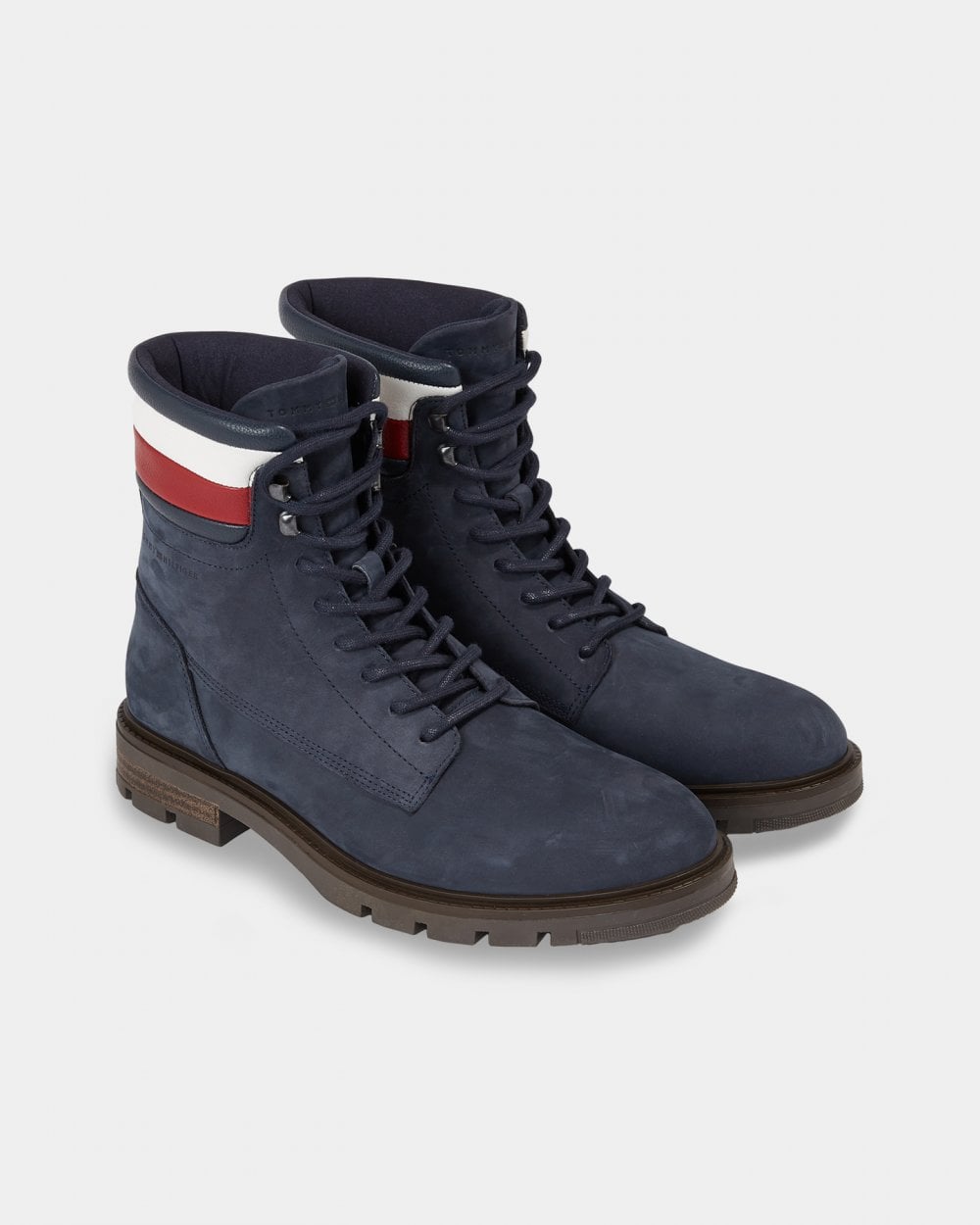 Tommy Hilfiger Corporate Hilfiger Mens Nubuck Boots - Desert Sky