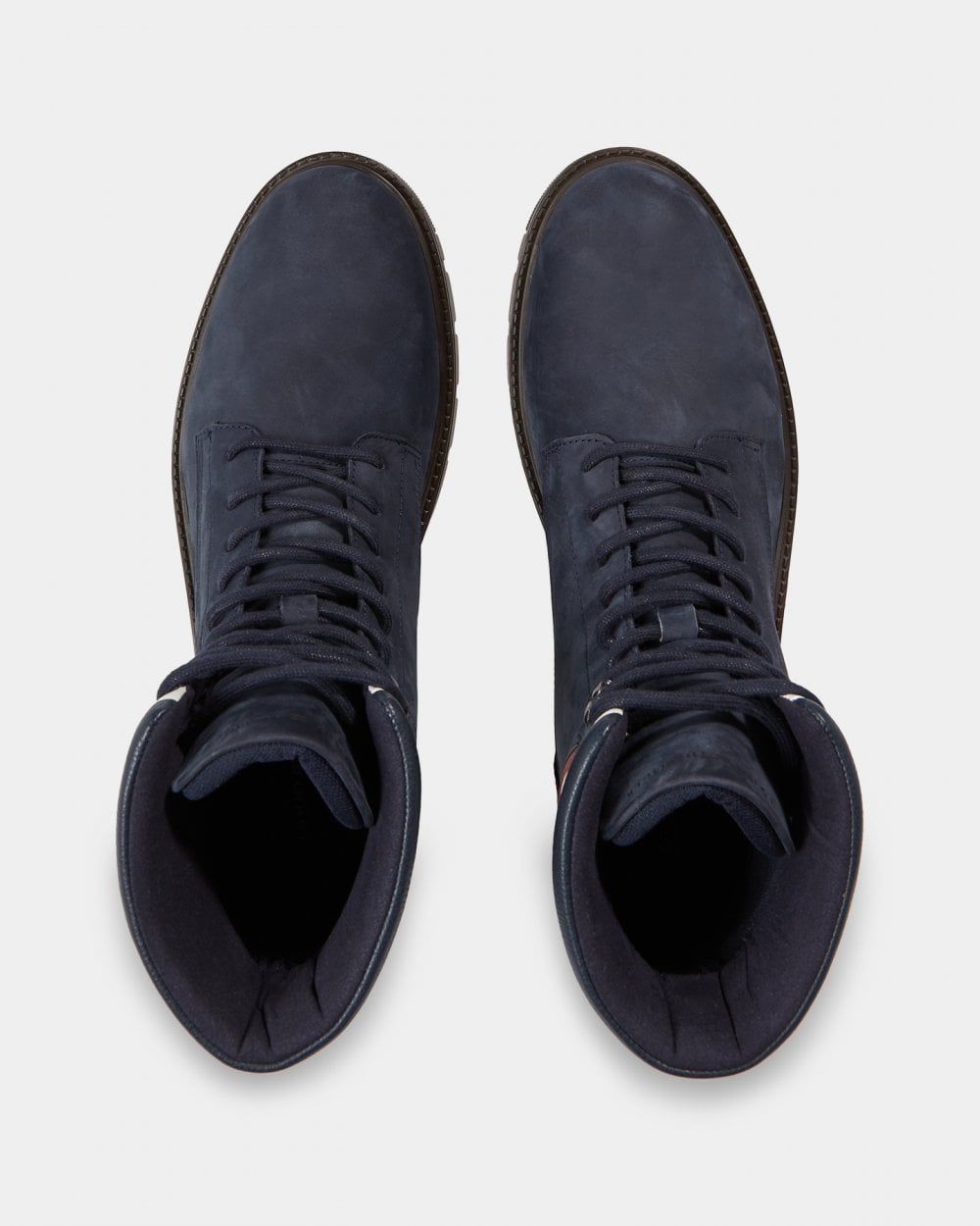 Tommy Hilfiger Corporate Hilfiger Mens Nubuck Boots - Desert Sky
