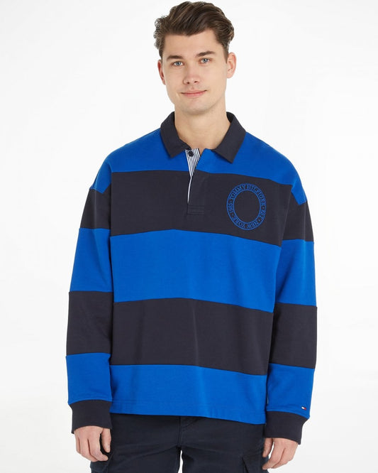 Tommy Hilfiger Gifting Pack Stripe Mens Rugby Shirt