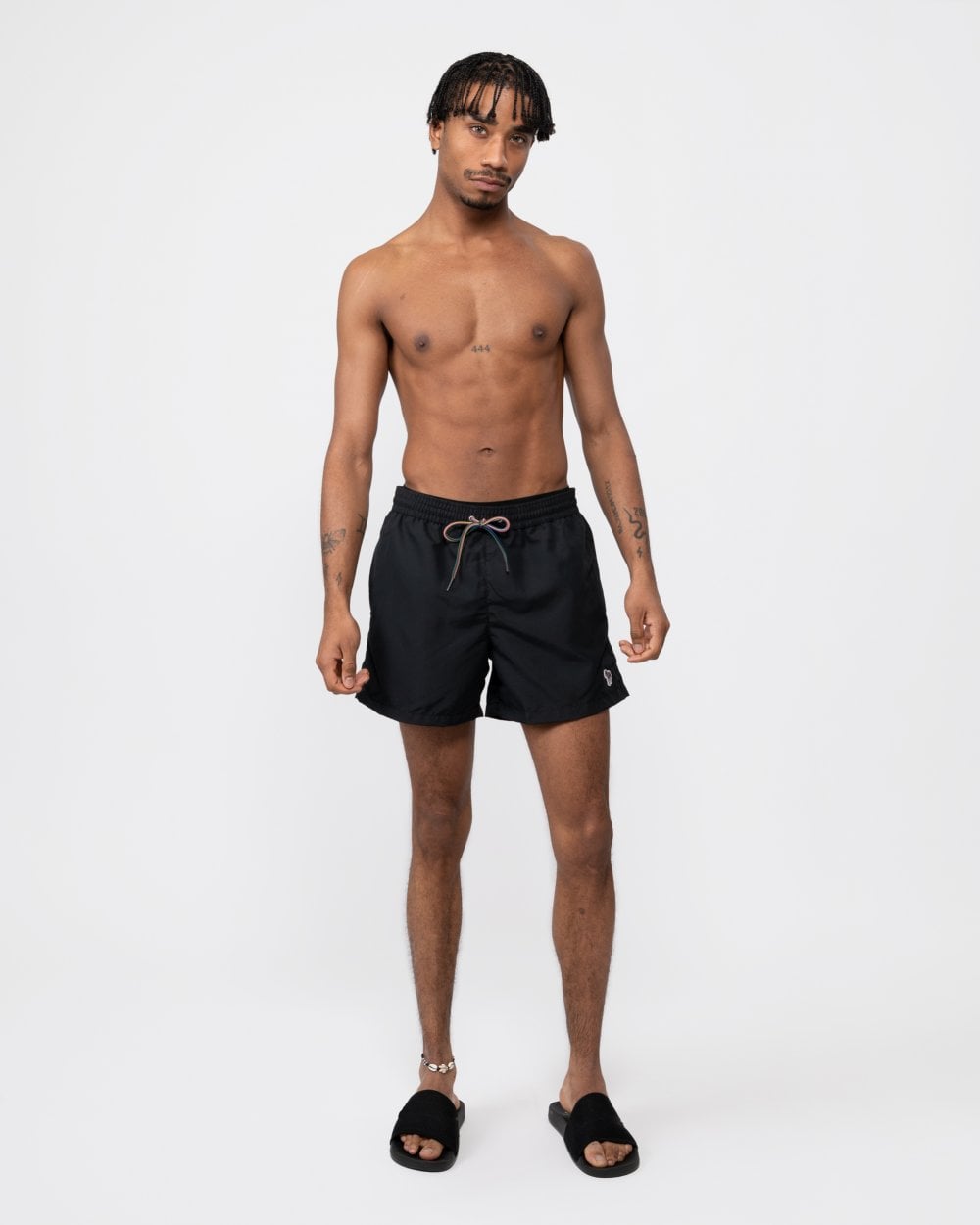Paul Smith Mens Zebra Logo Swim Shorts - 79 Black