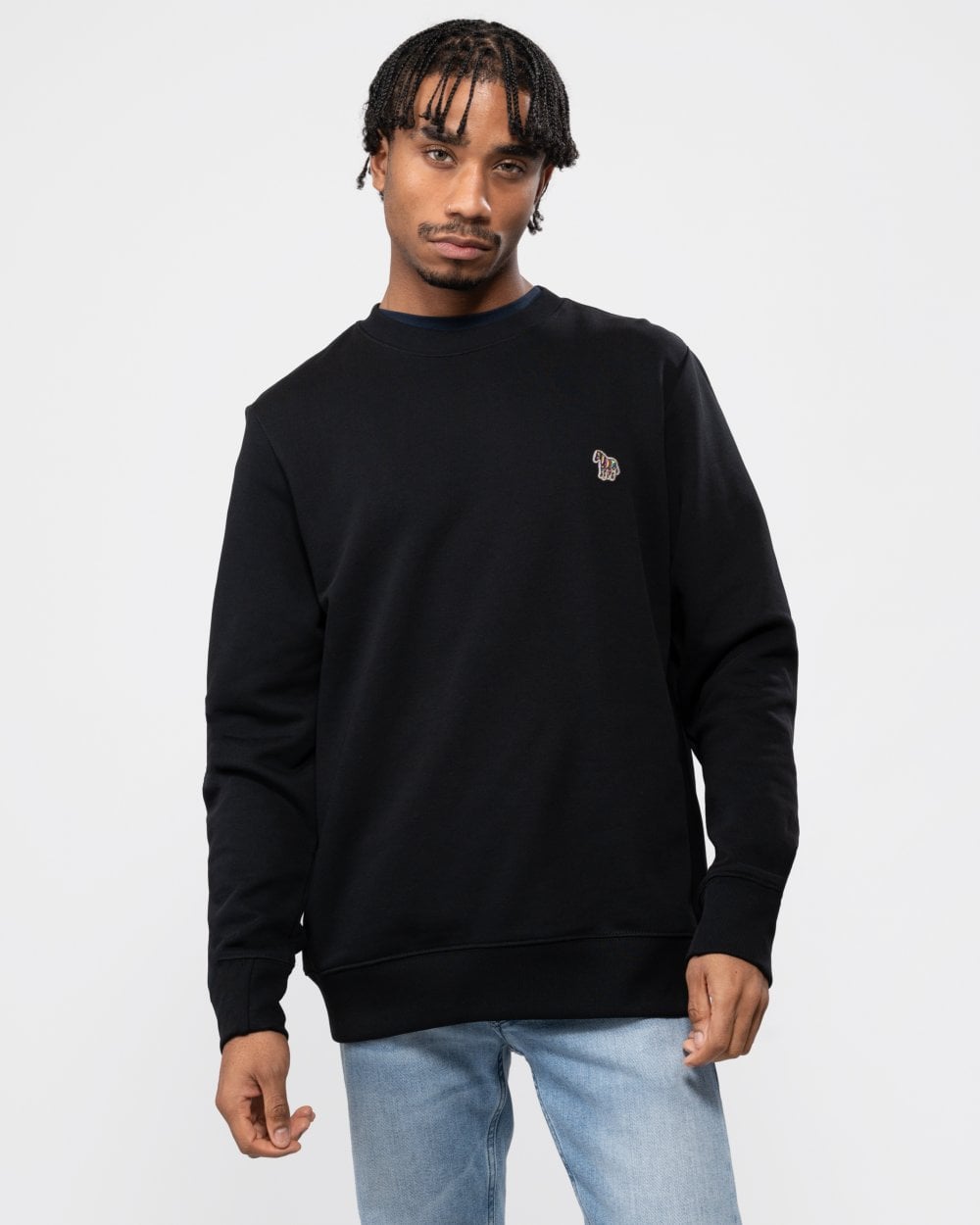 PS Paul Smith Mens Regular Fit Sports Stripe Zebra Sweatshirt