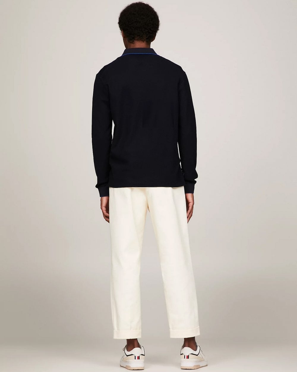 Tommy Hilfiger Tommy Hilfiger DC Structure Long Sleeve Mens Slim Polo