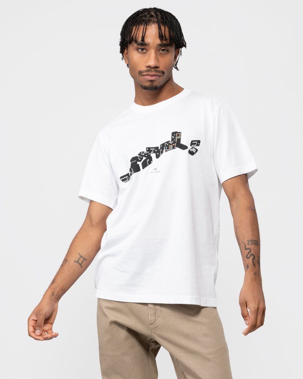 Paul Smith PS Paul Smith Mens Regular Fit Domino Graphic T-Shirt
