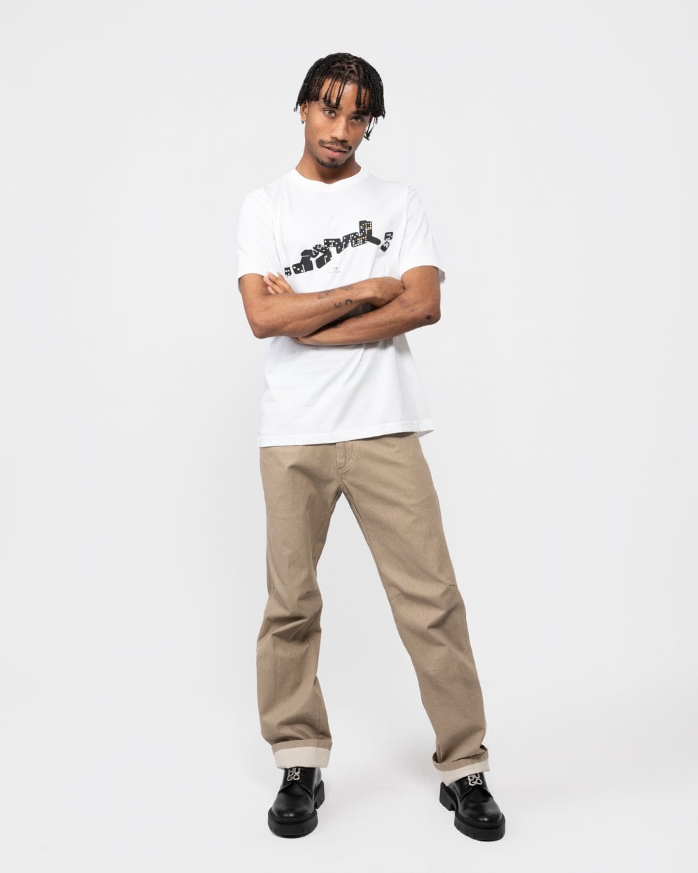 Paul Smith PS Paul Smith Mens Regular Fit Domino Graphic T-Shirt