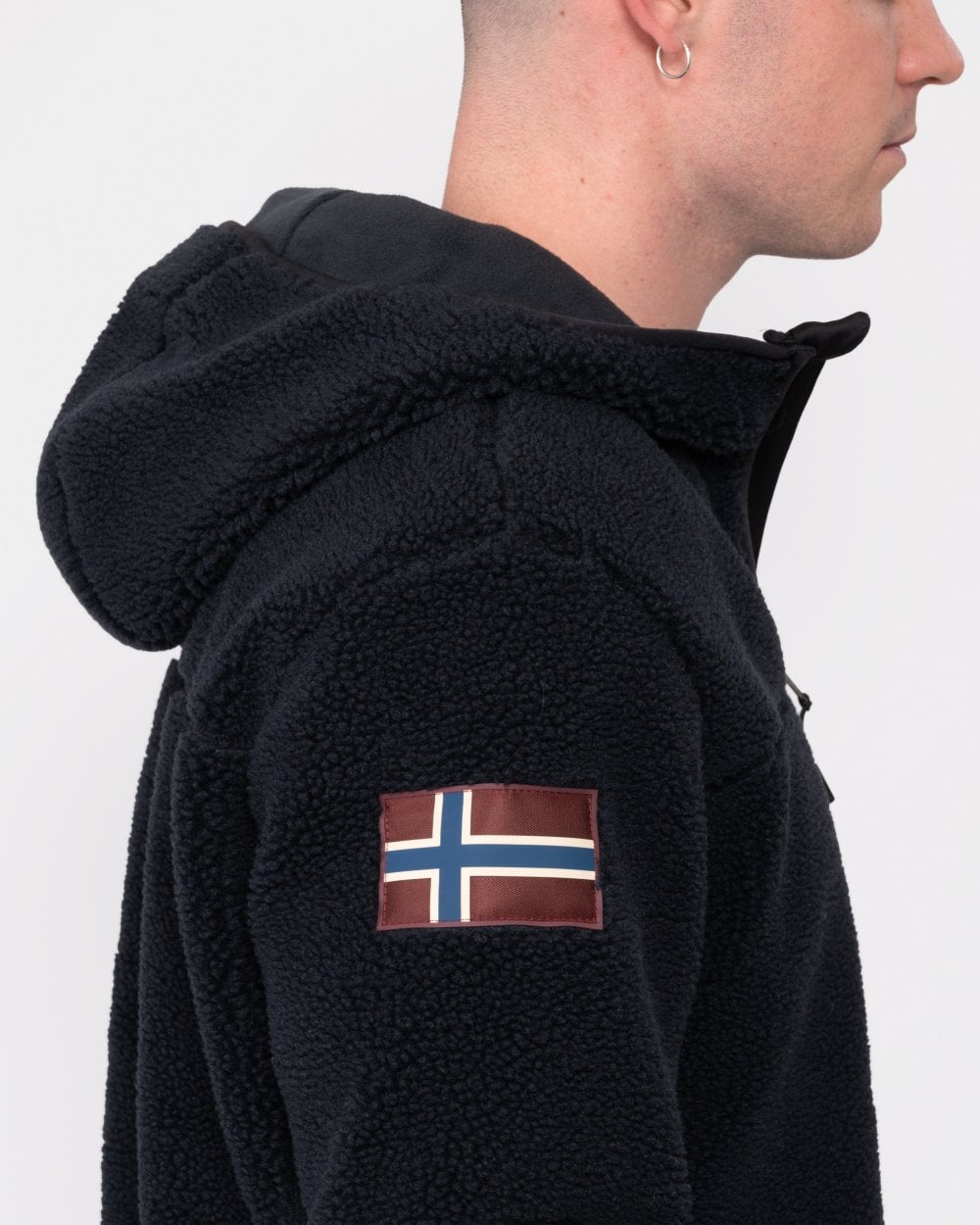 Napapijri Yupik Mens Zip Through Hoodie - Black 041