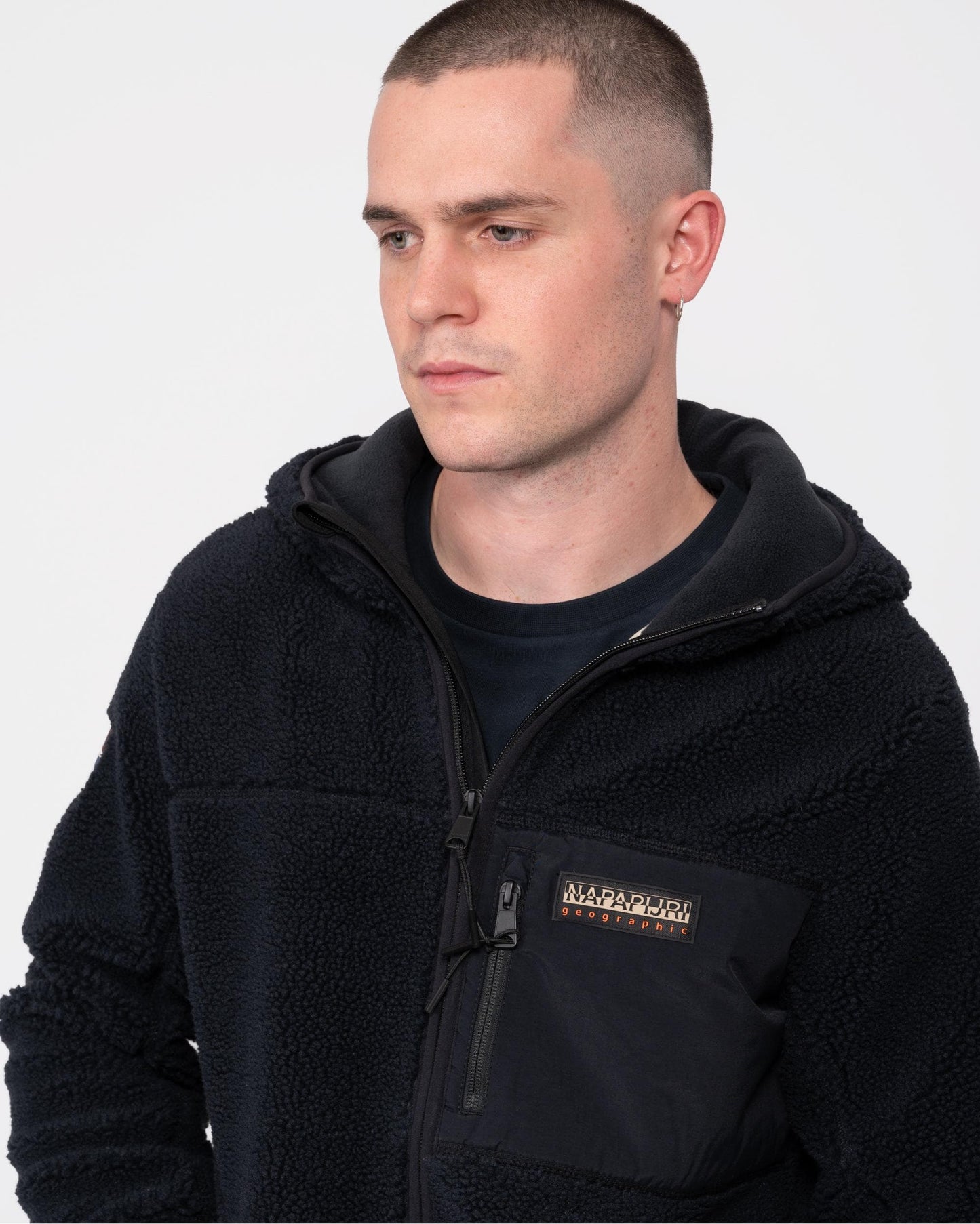 Napapijri Yupik Mens Zip Through Hoodie - Black 041