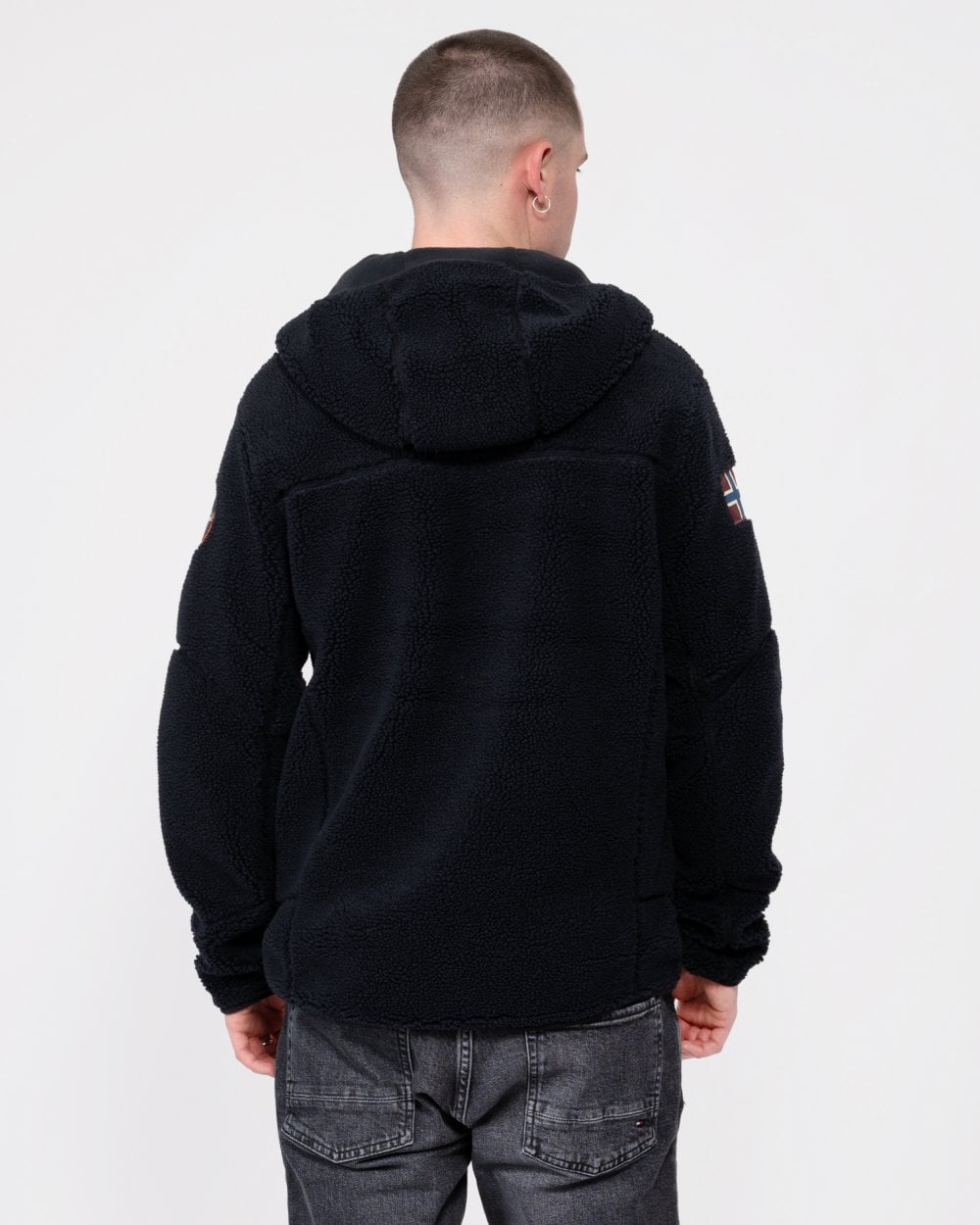 Napapijri Yupik Mens Zip Through Hoodie - Black 041