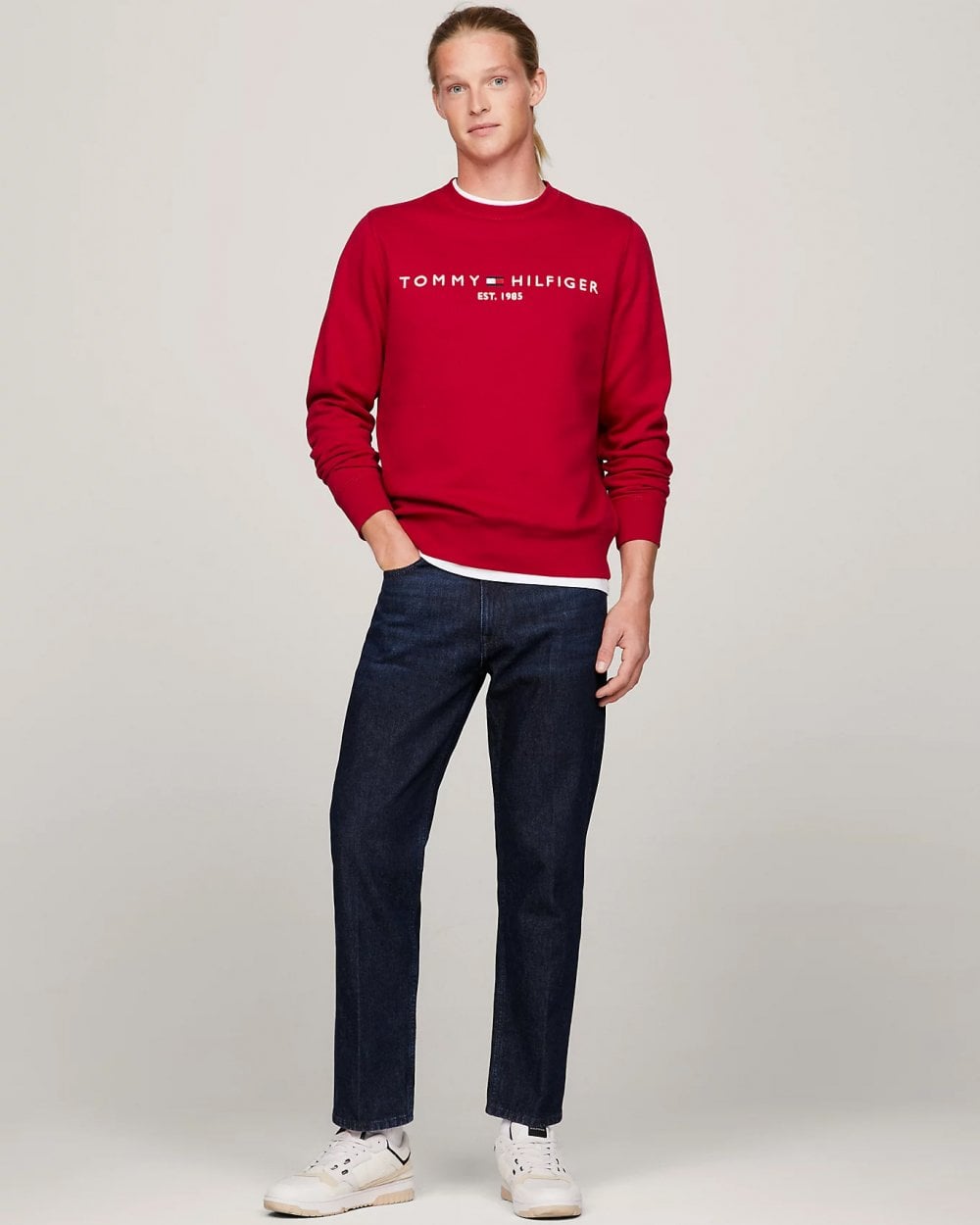 Tommy Hilfiger Tommy Logo Mens Sweatshirt - Royal Berry