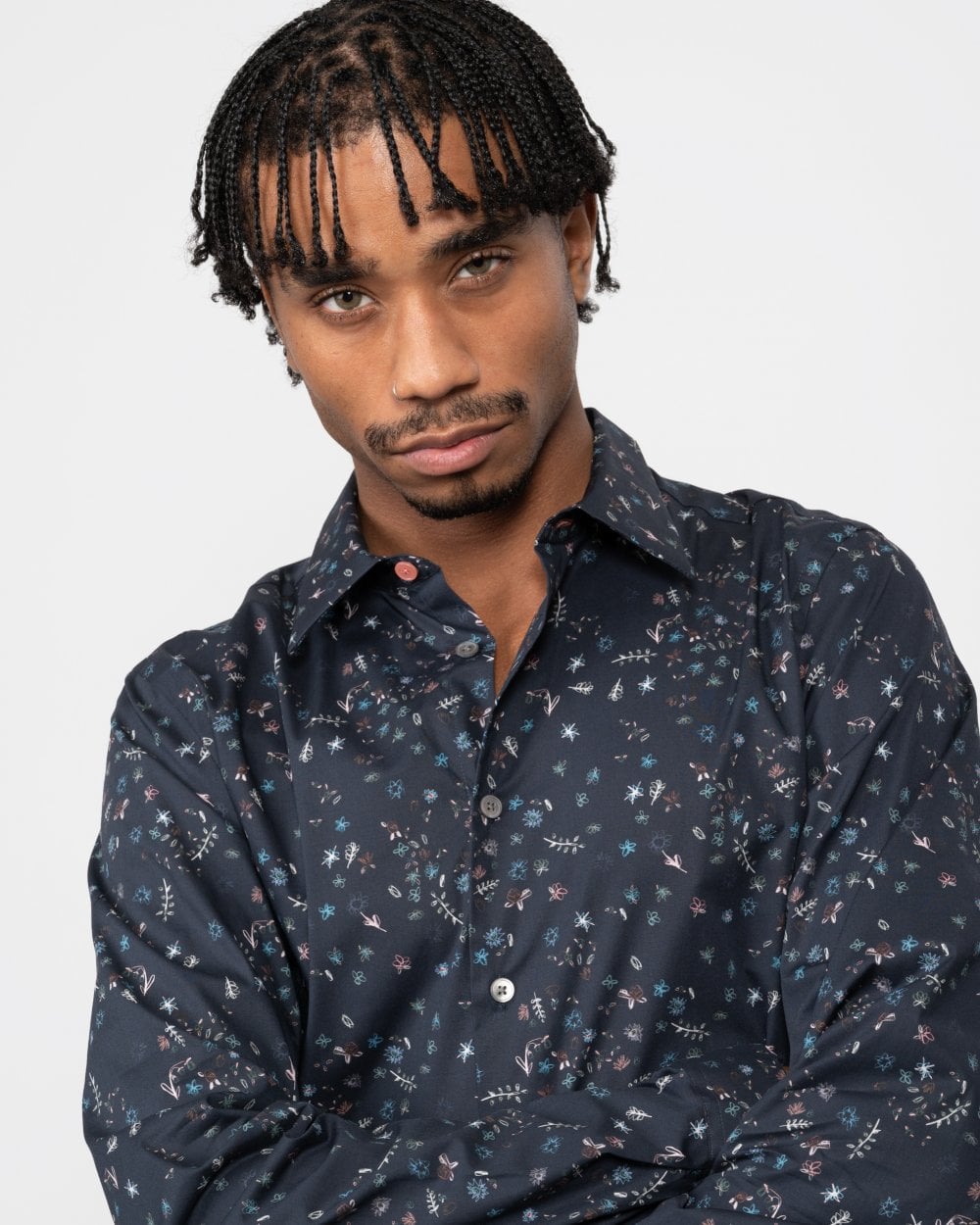 Paul Smith PS Paul Smith Mens Tailored Fit Long Sleeve AOP Shirt