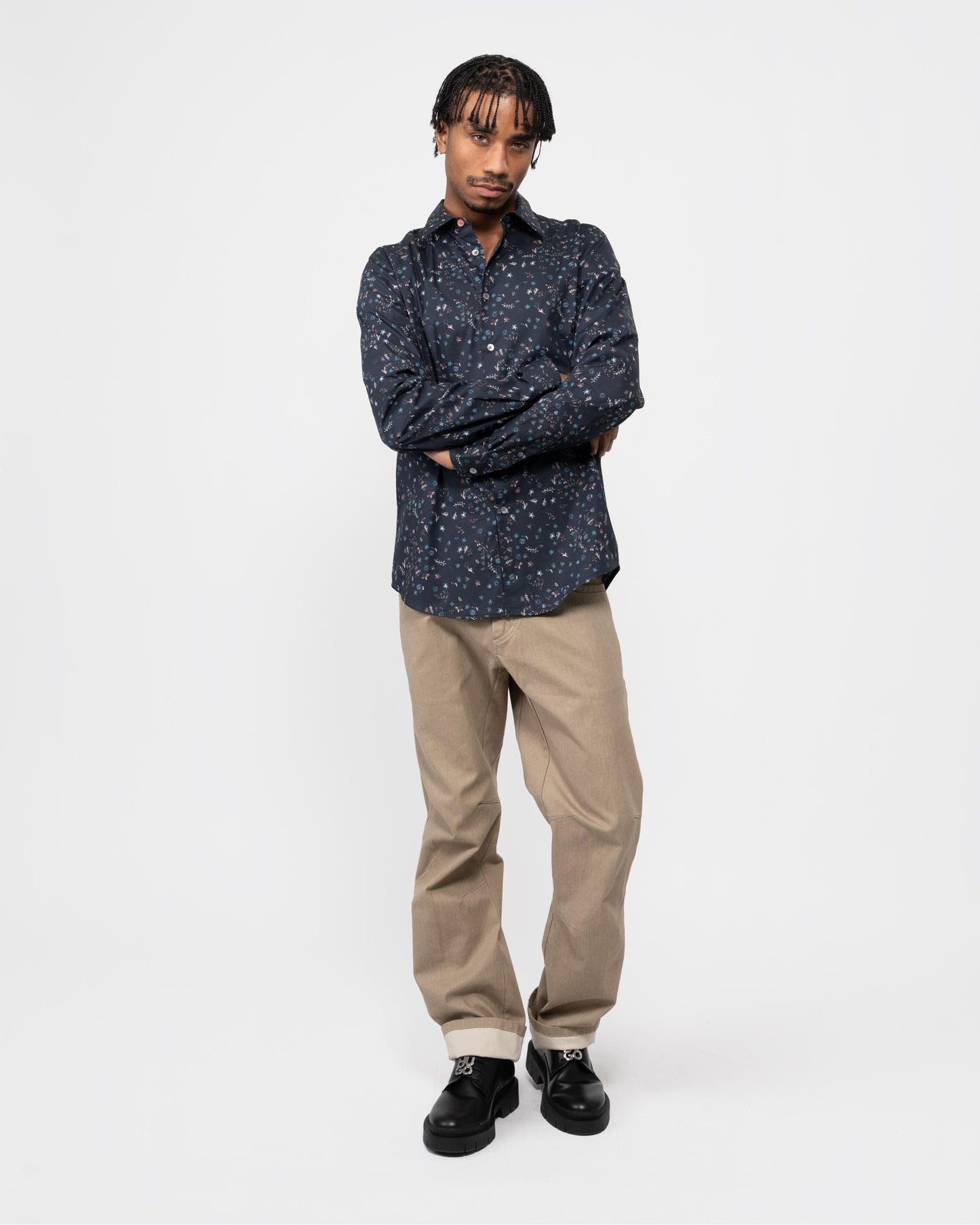 Paul Smith PS Paul Smith Mens Tailored Fit Long Sleeve AOP Shirt
