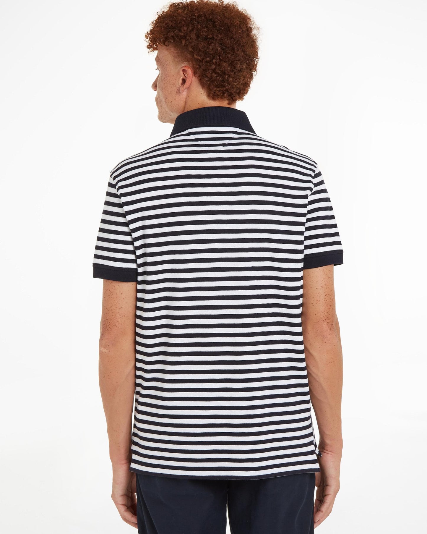 Tommy Hilfiger 1985 Regular Fit Mens Polo - Desert Sky / White