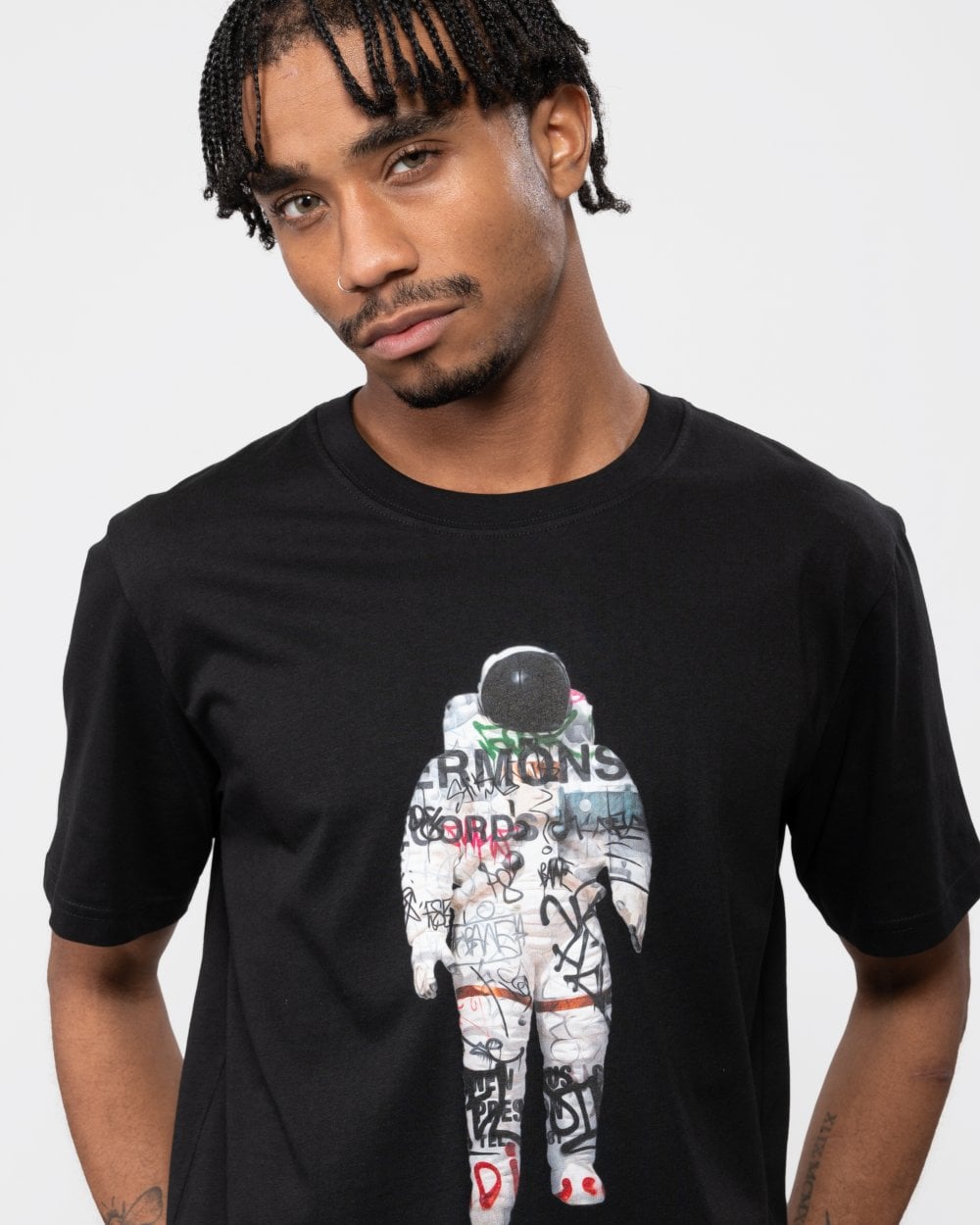 Paul Smith PS Paul Smith Mens Regular Fit Graffiti Astronaut Print T-Shirt