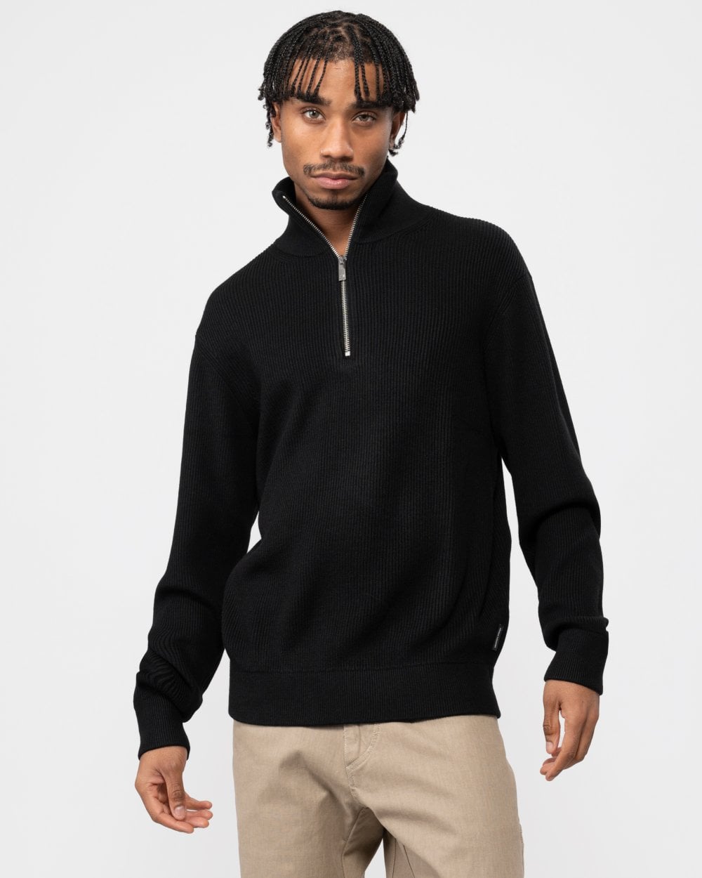 Armani Exchange Mens 1/4 Zip Cardigan