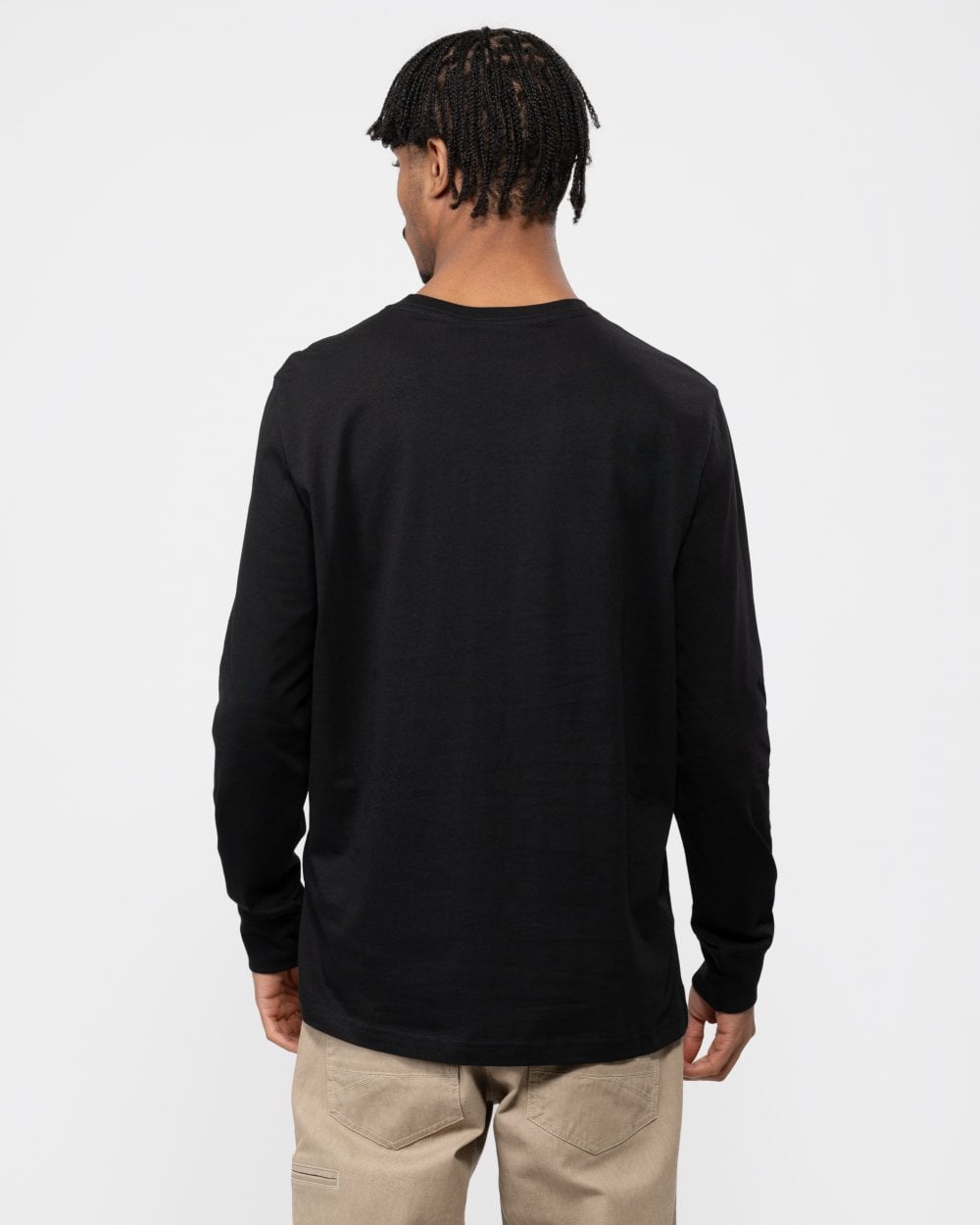 PS Paul Smith Mens Regular Fit Long Sleeve Zebra T-Shirt - 79 Black